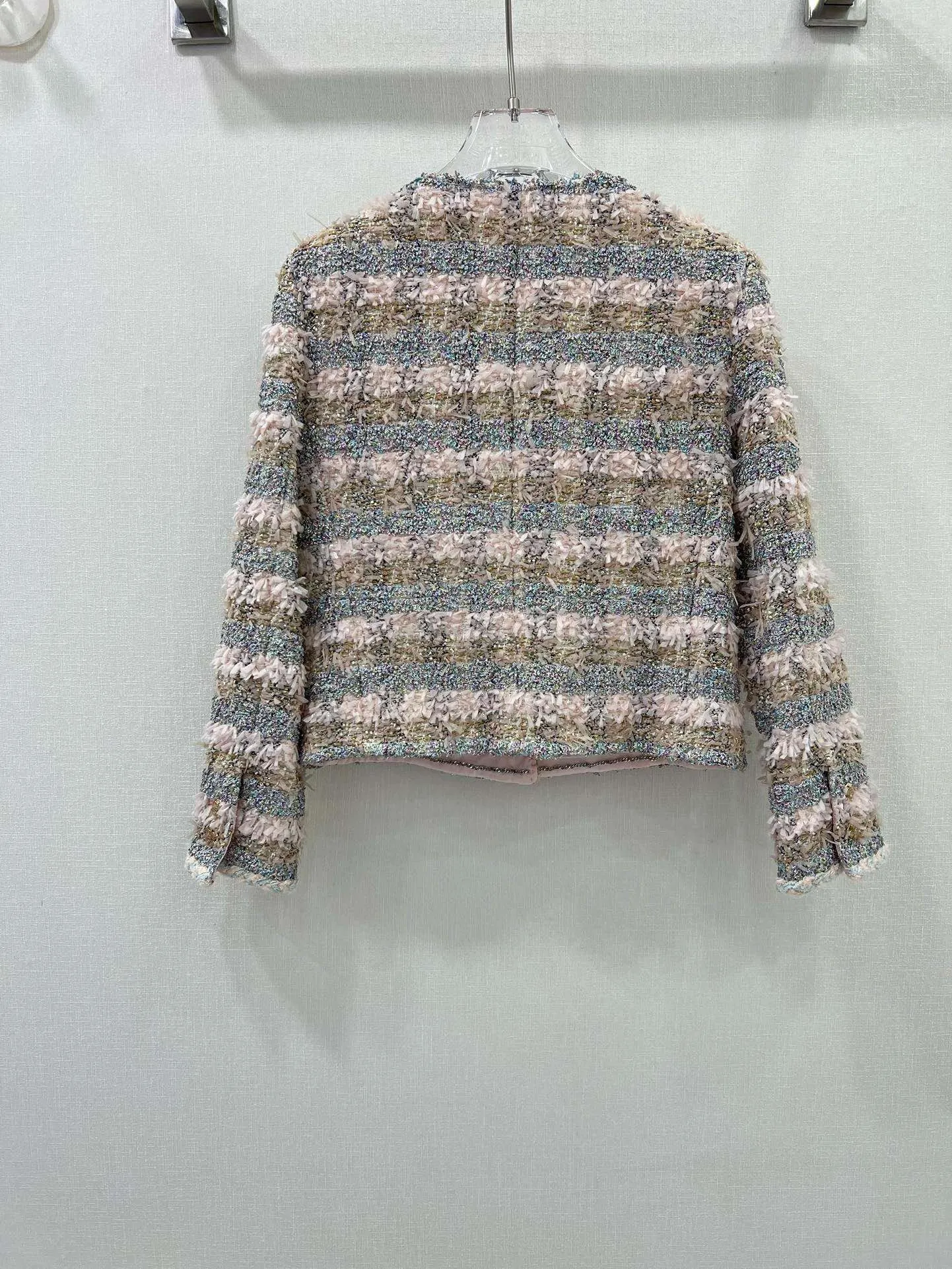 CHANEL新作黒ツイード短コートSML - 画像 (10)