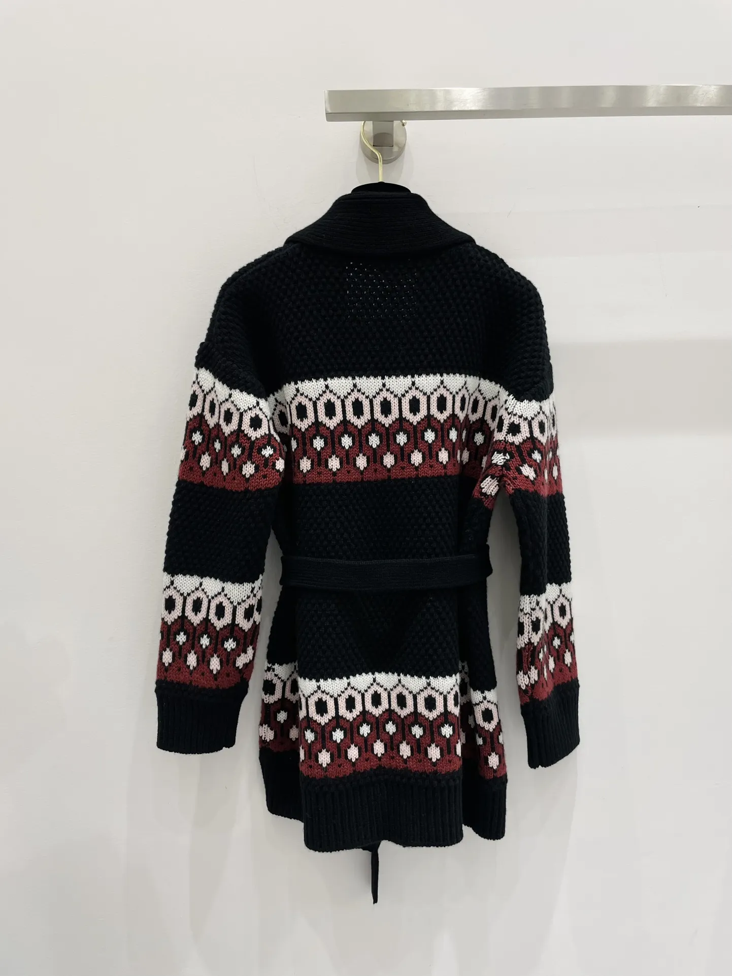 シャネル黒ウールコート新作ウエスト付き - 画像 (10)