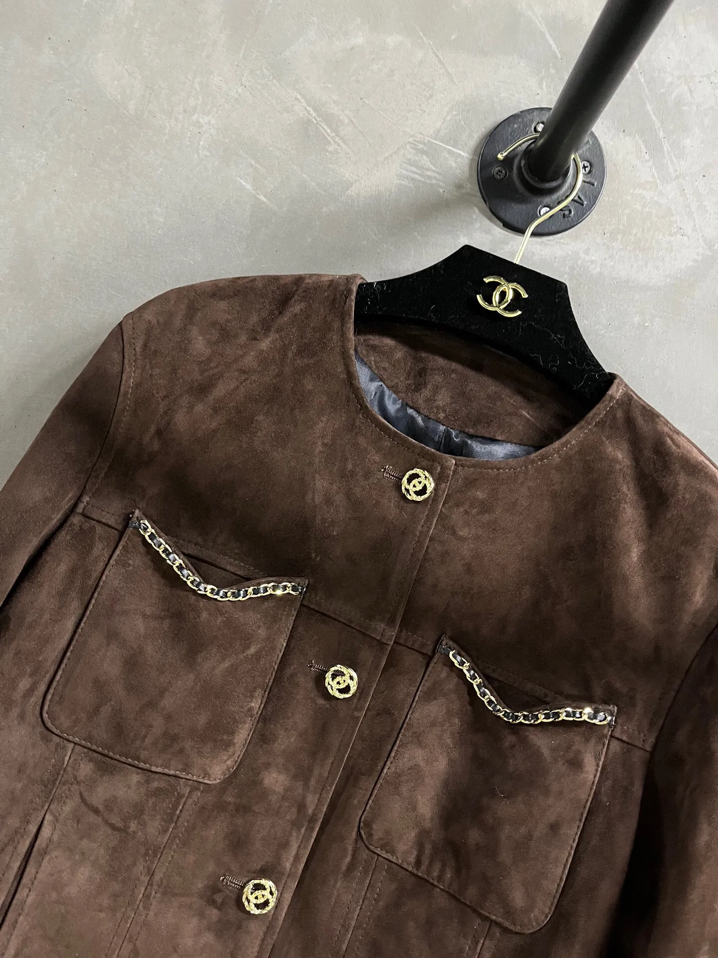 Chanel新作黒レザージャケットチェック柄 - 画像 (6)