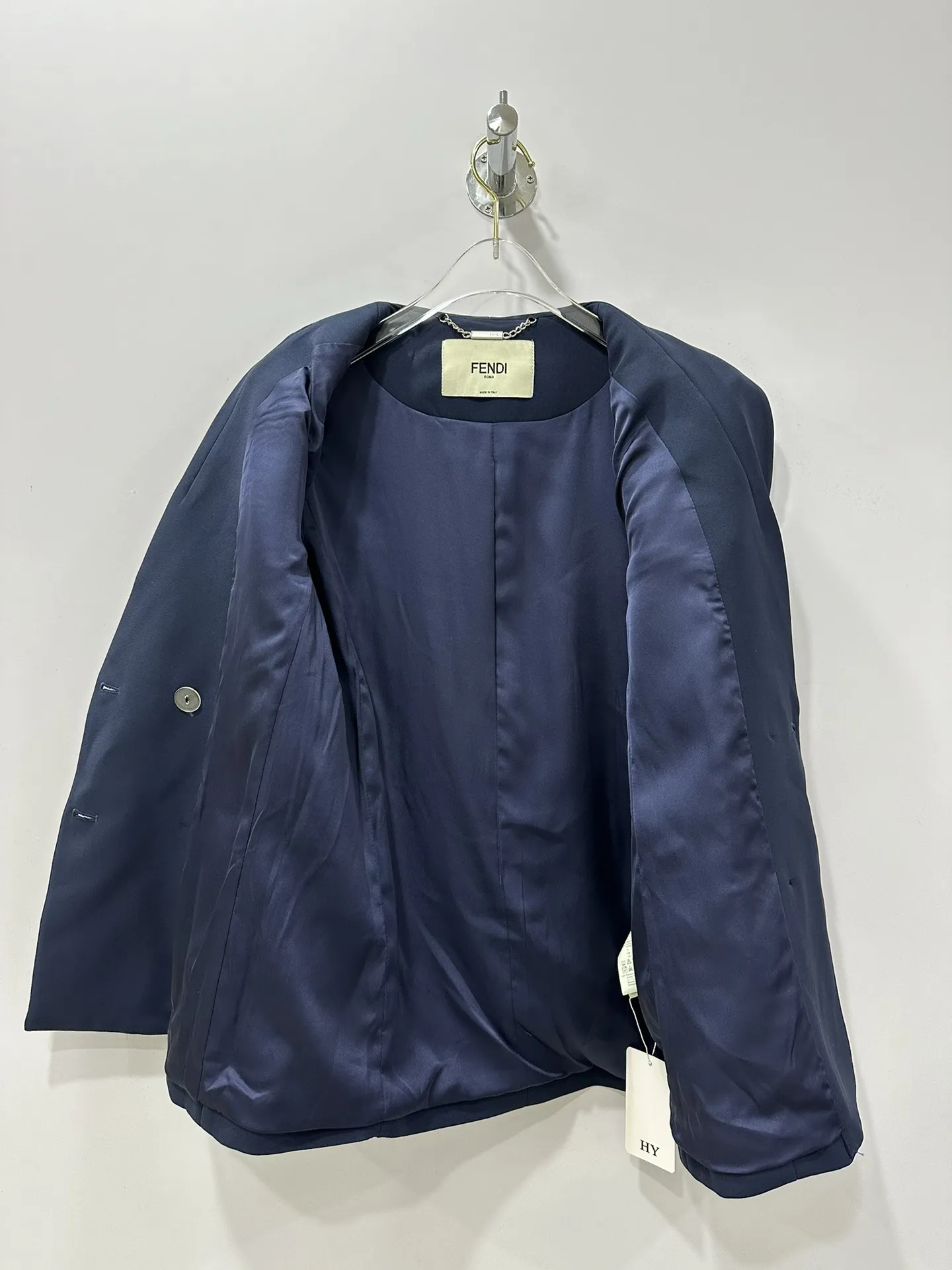 フェンディ新作黒スーツジャケットSMLサイズ - 画像 (6)