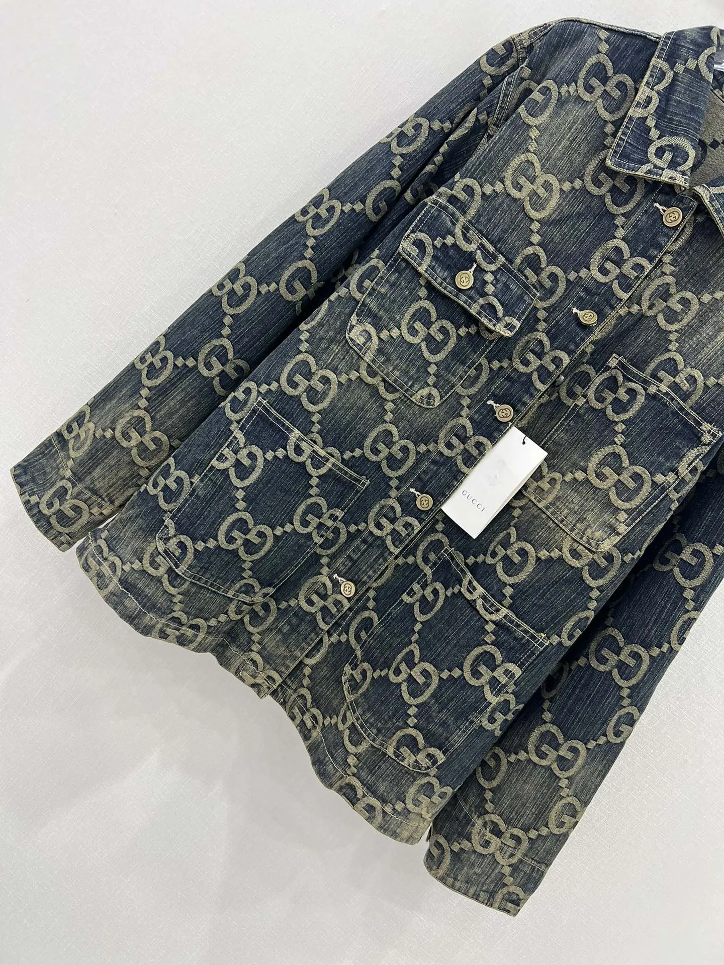 GUCCI新作黒カップルデニムジャケットSML - 画像 (6)