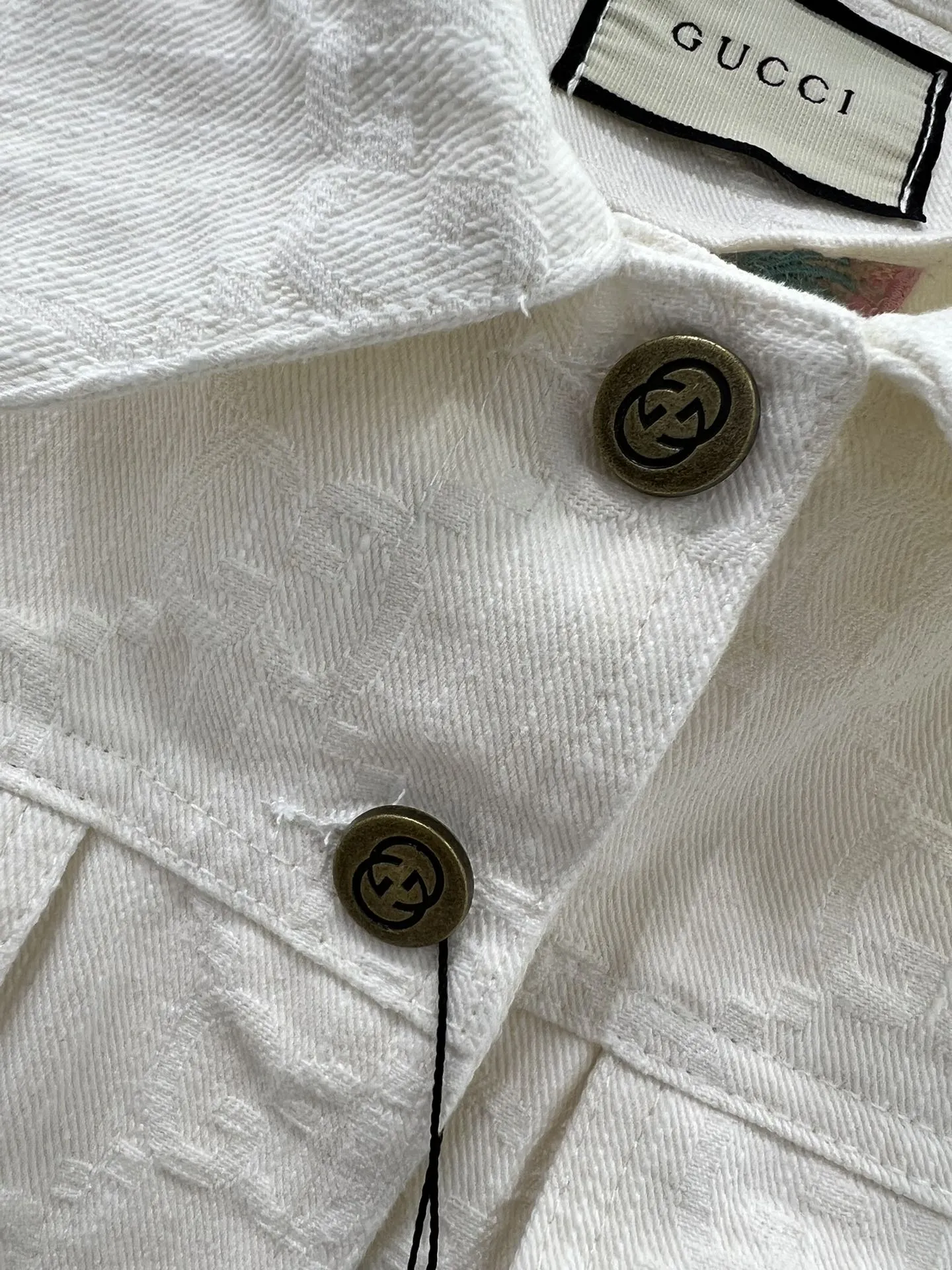 GUCCI新作白デニムジャケット両面ジャカード - 画像 (5)