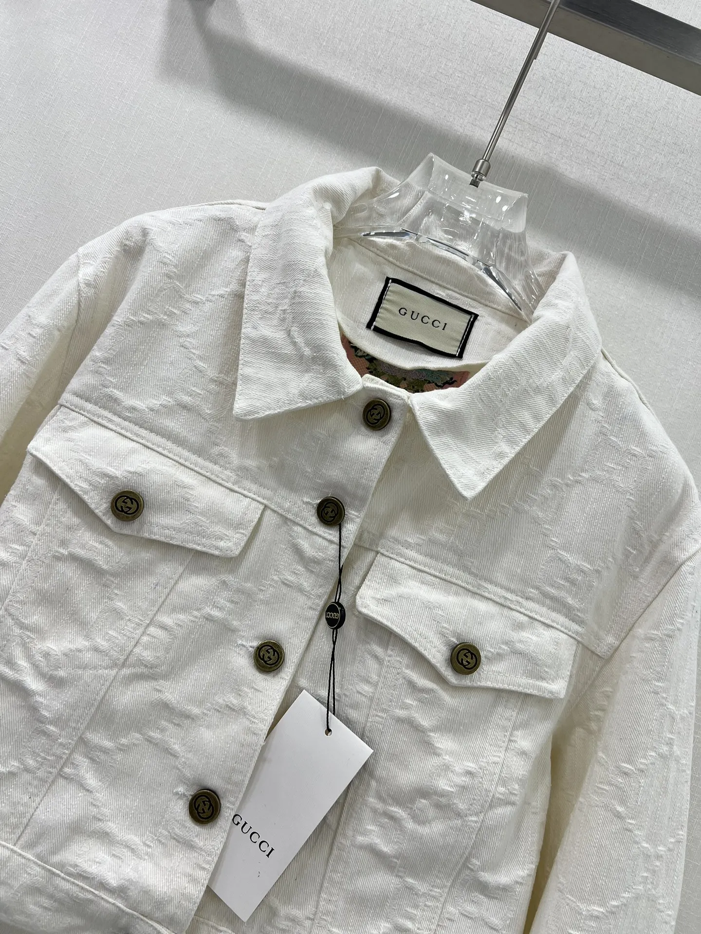 GUCCI新作白デニムジャケット両面ジャカード - 画像 (7)