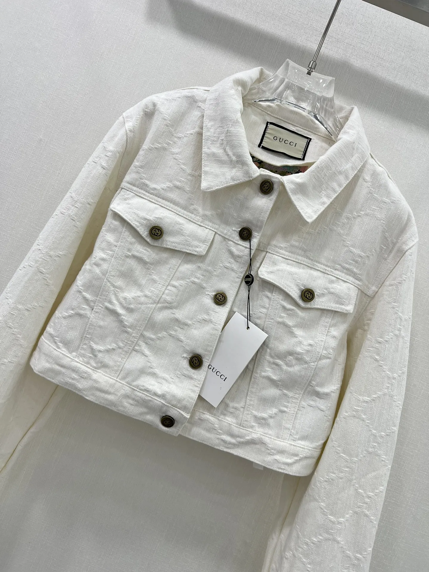 GUCCI新作白デニムジャケット両面ジャカード - 画像 (8)