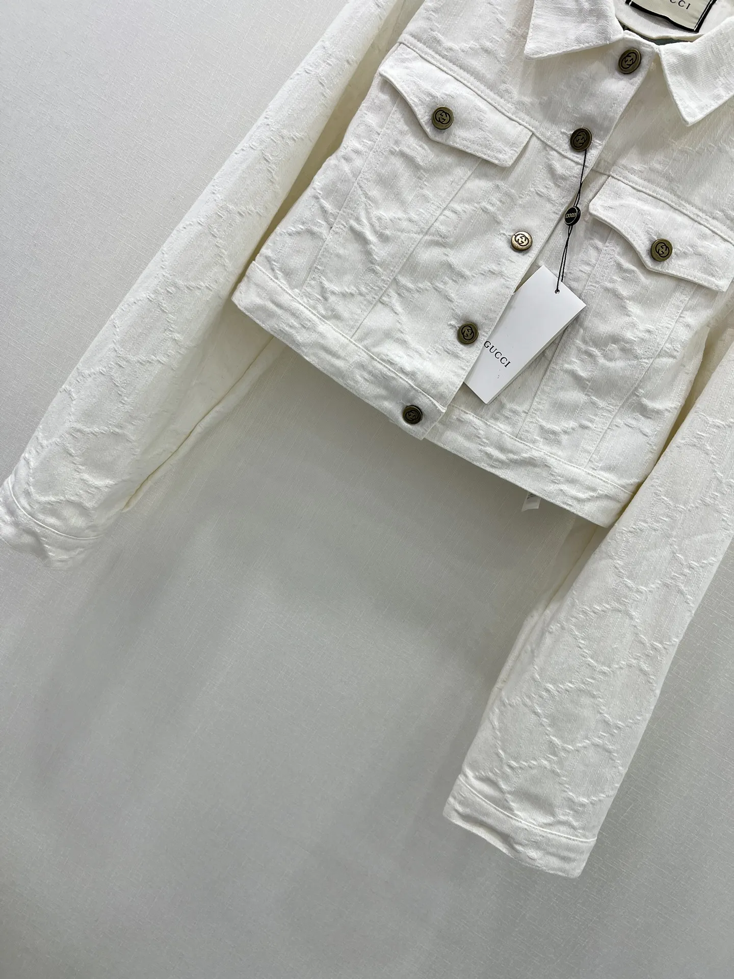 GUCCI新作白デニムジャケット両面ジャカード - 画像 (9)