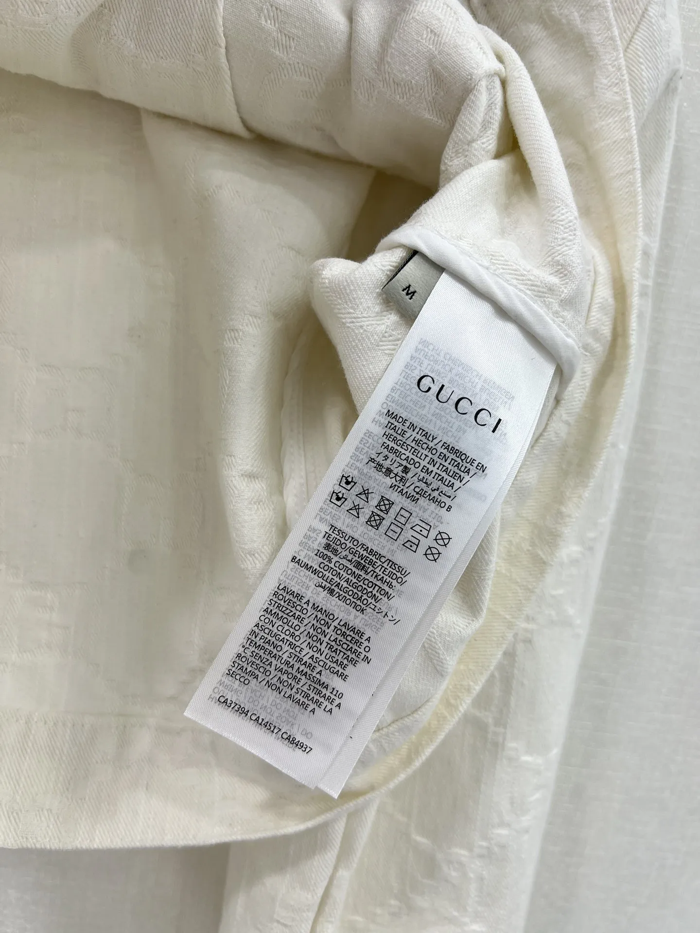 GUCCI新作白デニムジャケット両面ジャカード - 画像 (10)