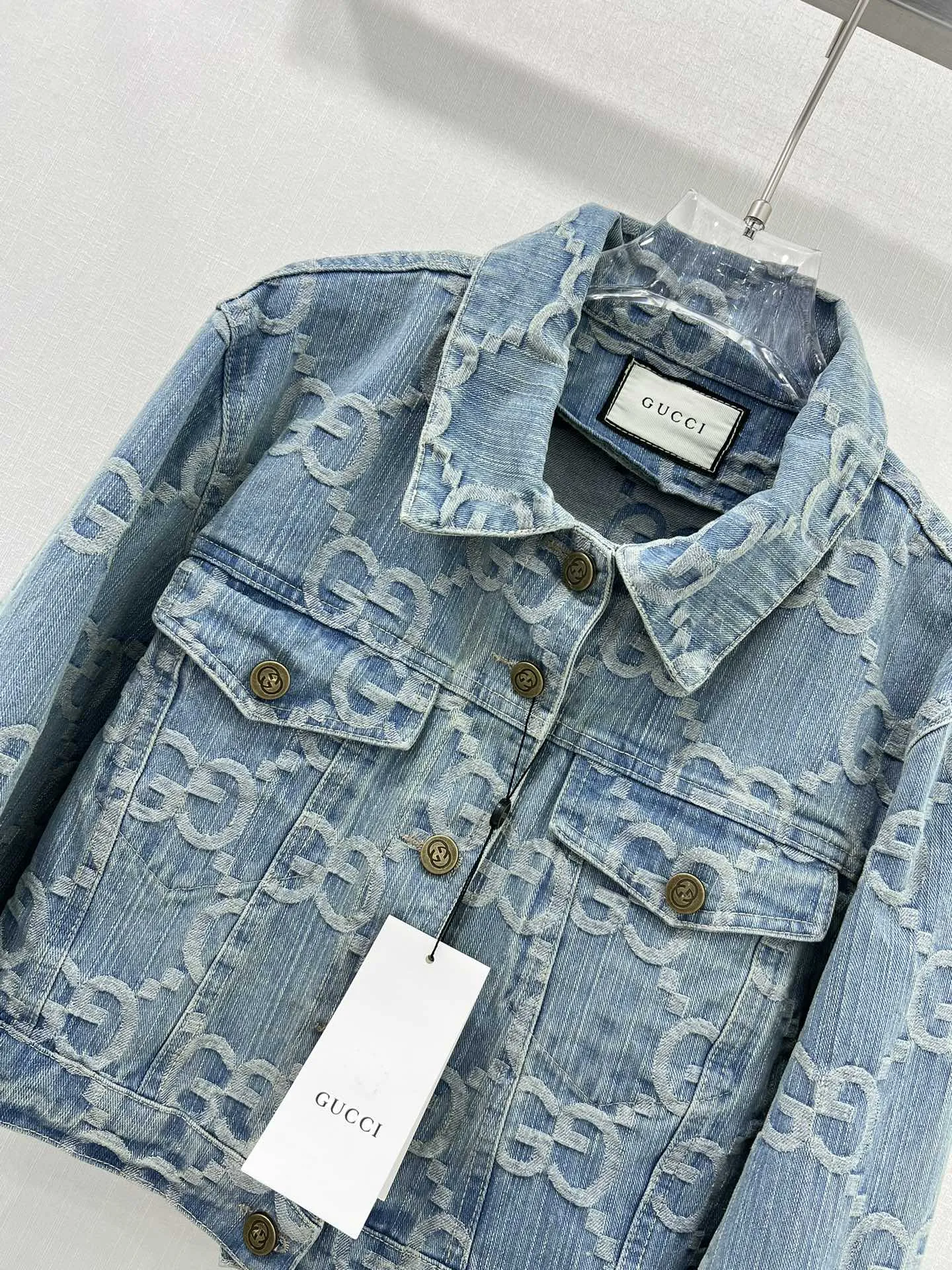 GUCCI 24早春新作黒ジャカードデニムジャケット - 画像 (5)