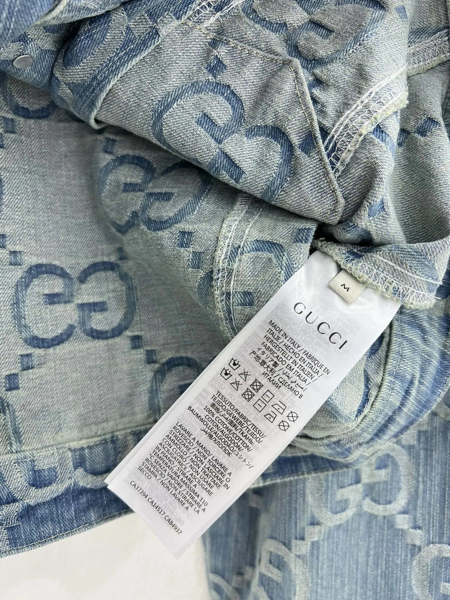 GUCCI 24早春新作黒ジャカードデニムジャケット - 画像 (9)