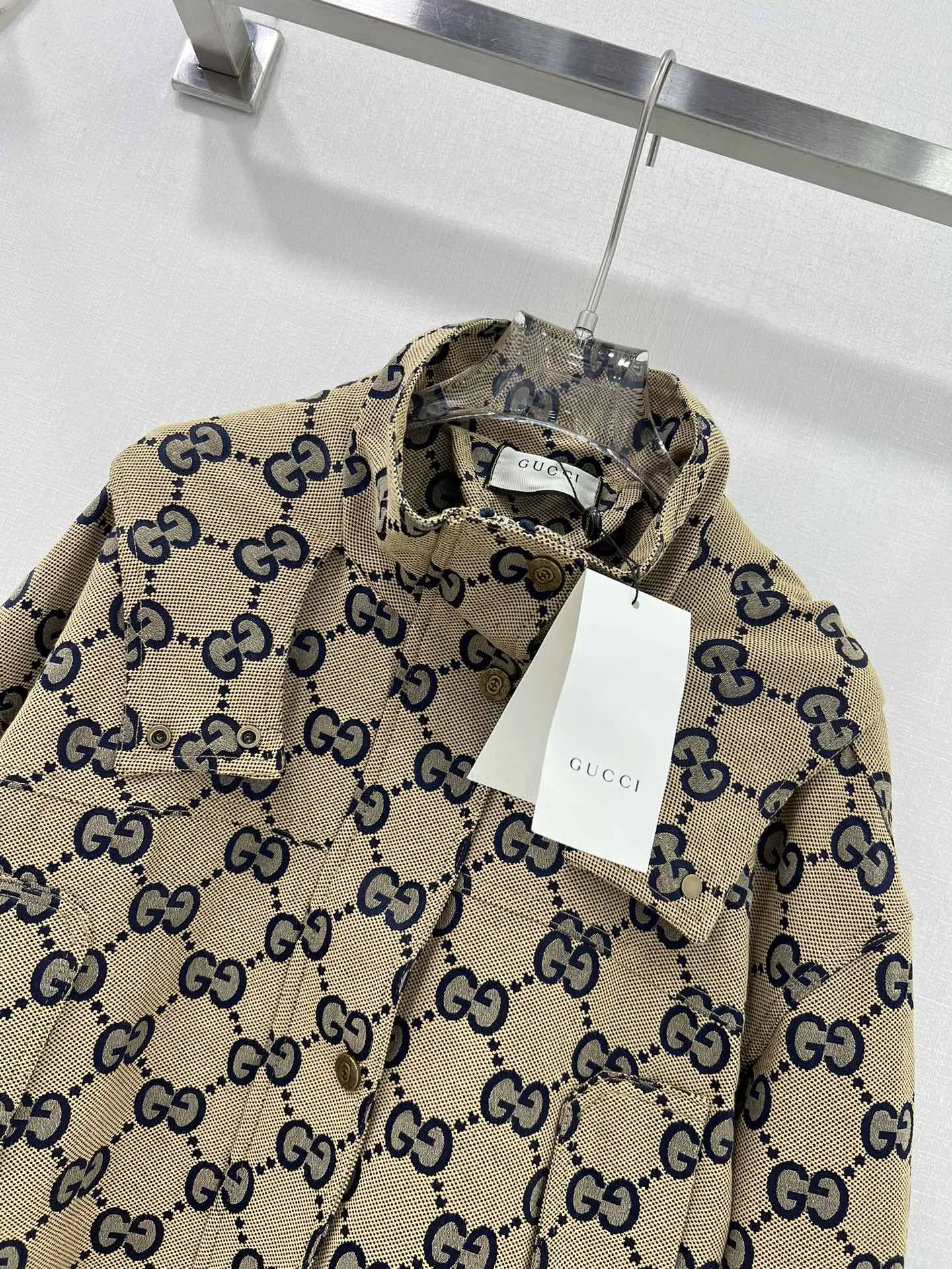 GUCCI新作黒フード付きジャカードコート - 画像 (4)