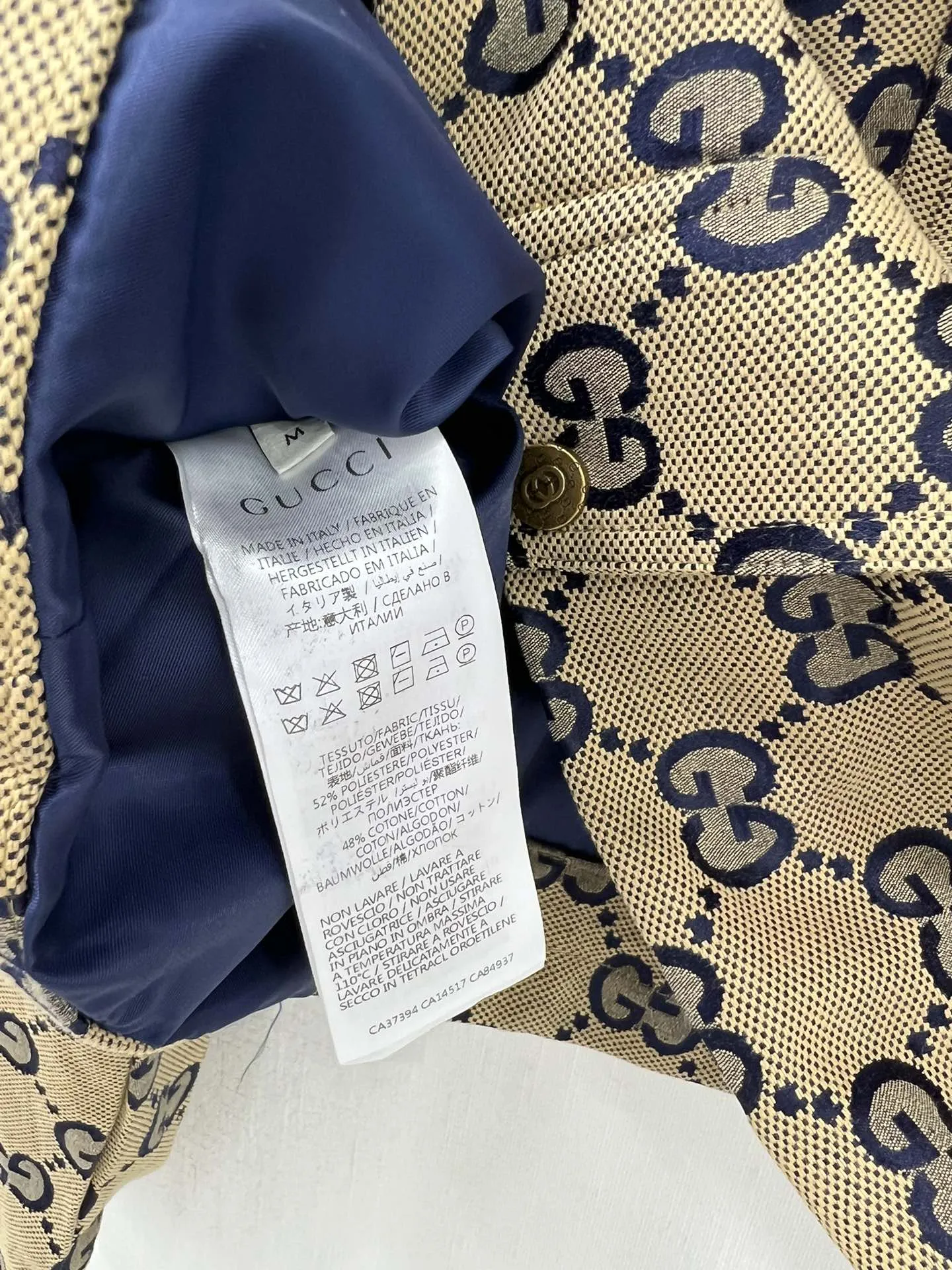 GUCCI新作黒フード付きジャカードコート - 画像 (7)