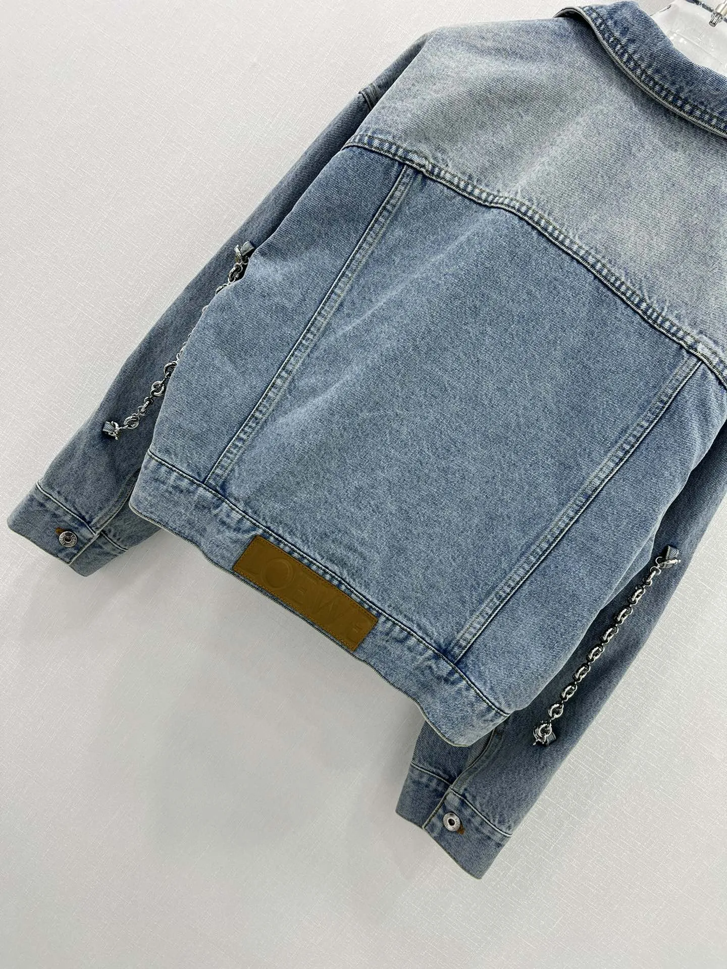 LOEWE新作黒デニムジャケットラペルSML - 画像 (9)