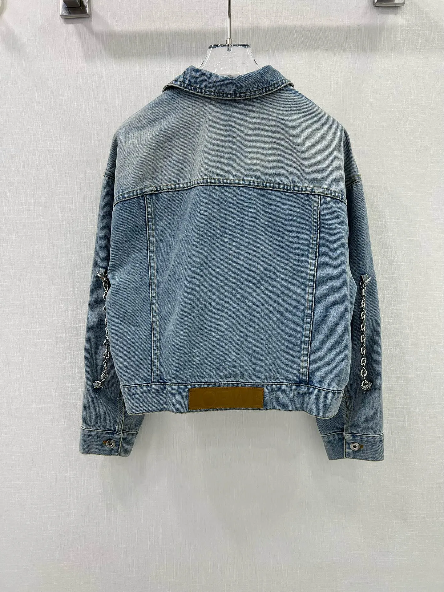 LOEWE新作黒デニムジャケットラペルSML - 画像 (10)