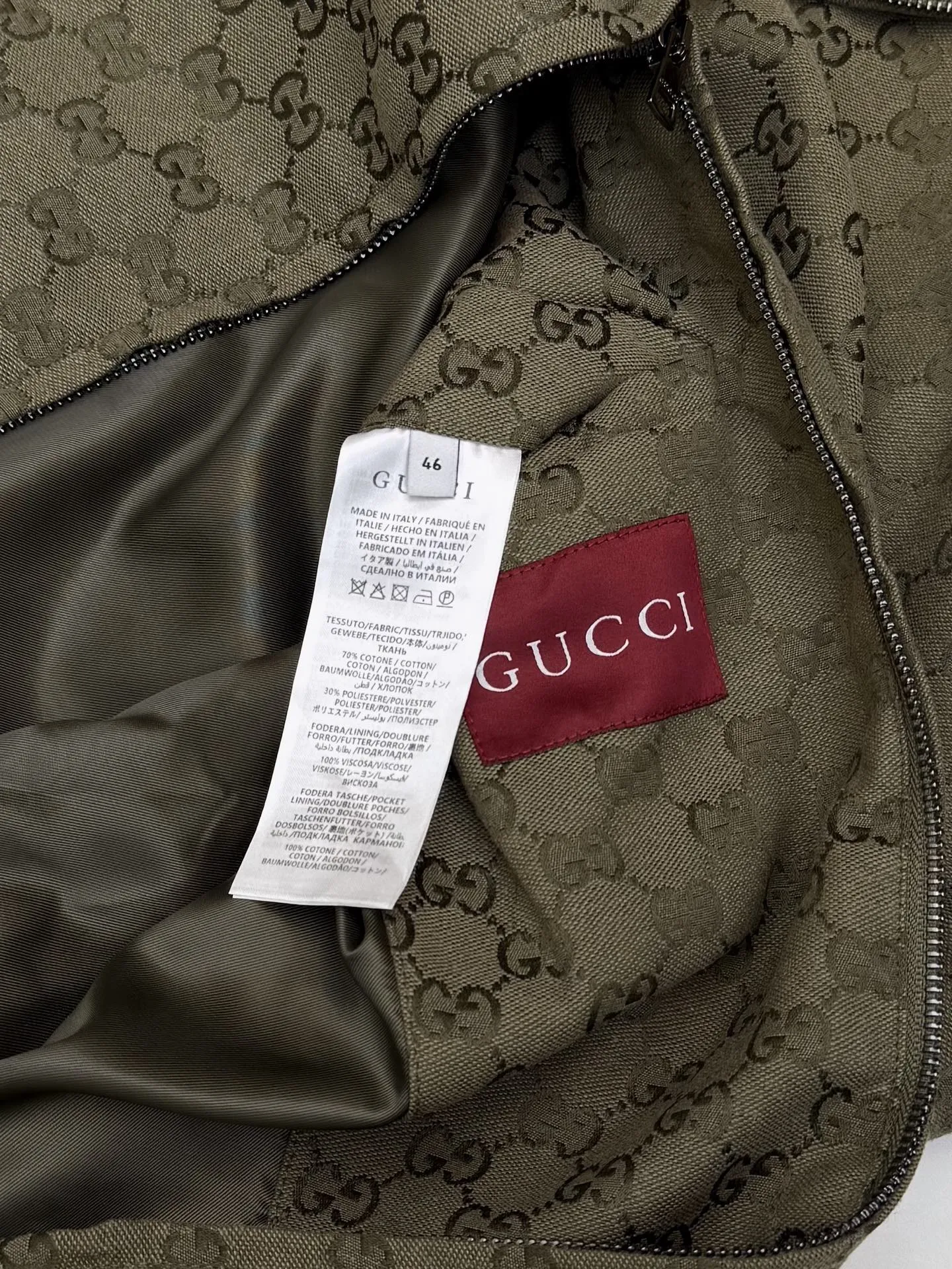 グッチ新作黒ジャカード長袖コート - 画像 (10)