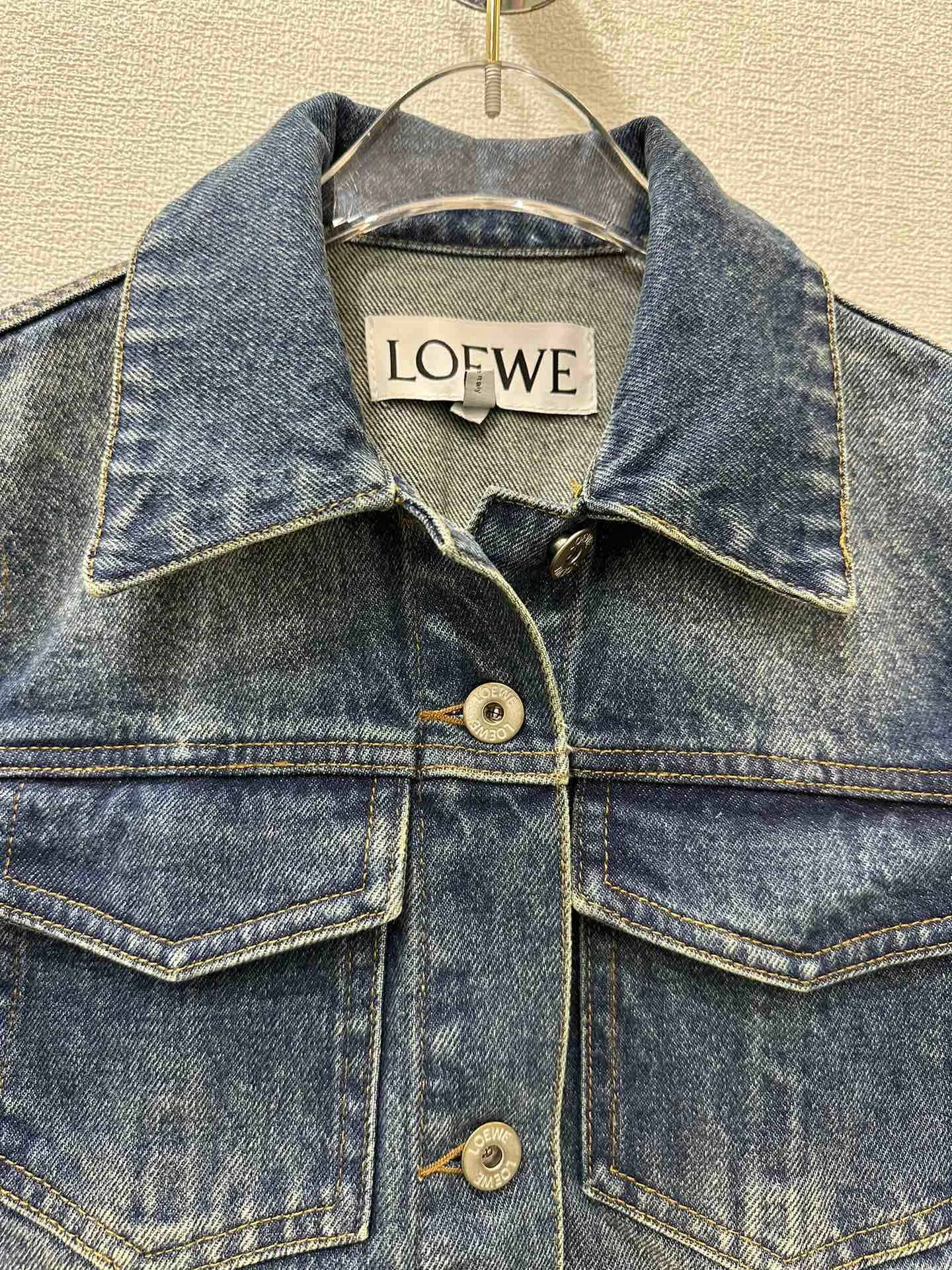 LOEWE新作黒デニムジャケットSサイズ - 画像 (4)