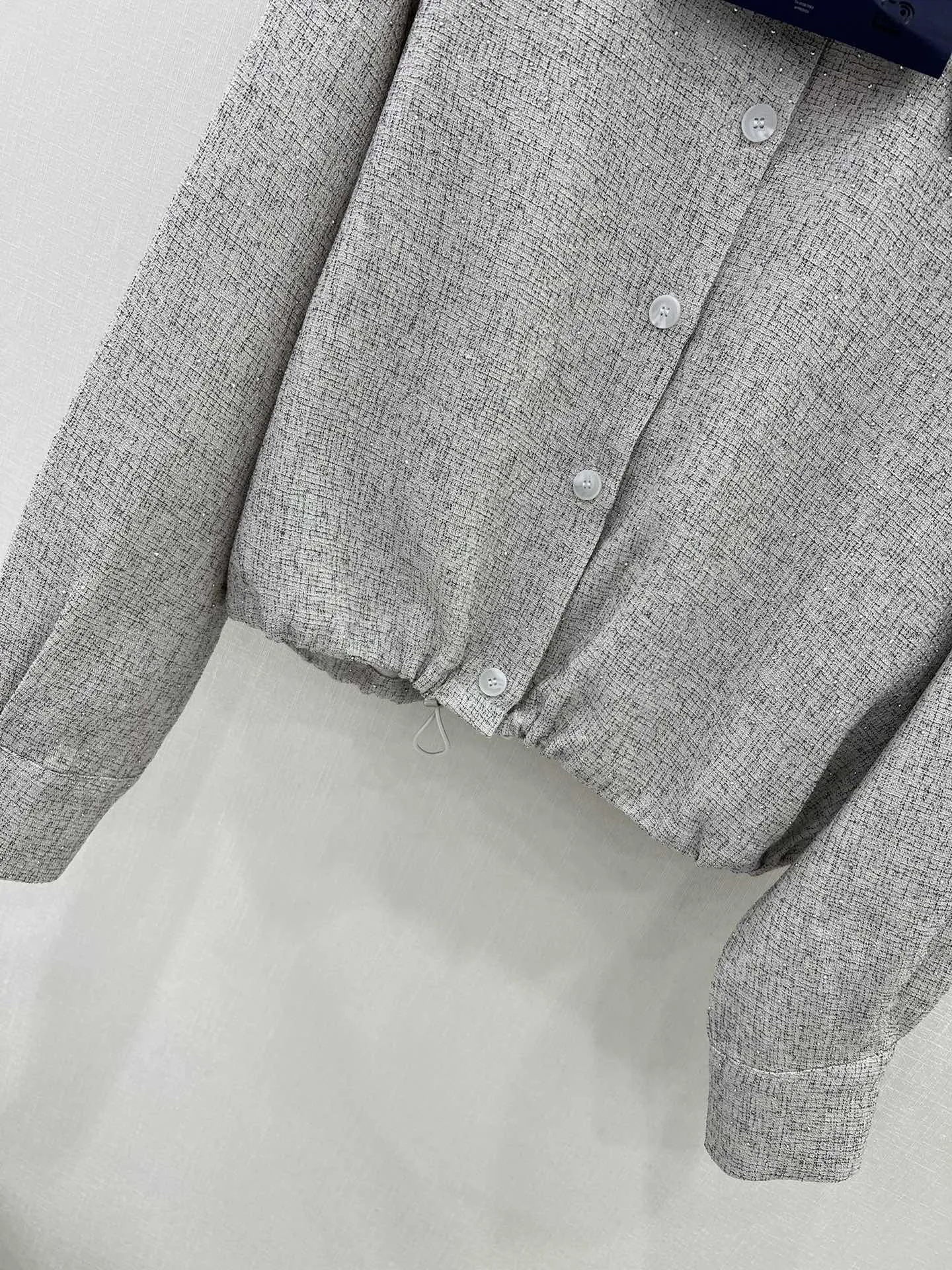 プラダ新作黒スパンコールシャツコートSML - 画像 (7)