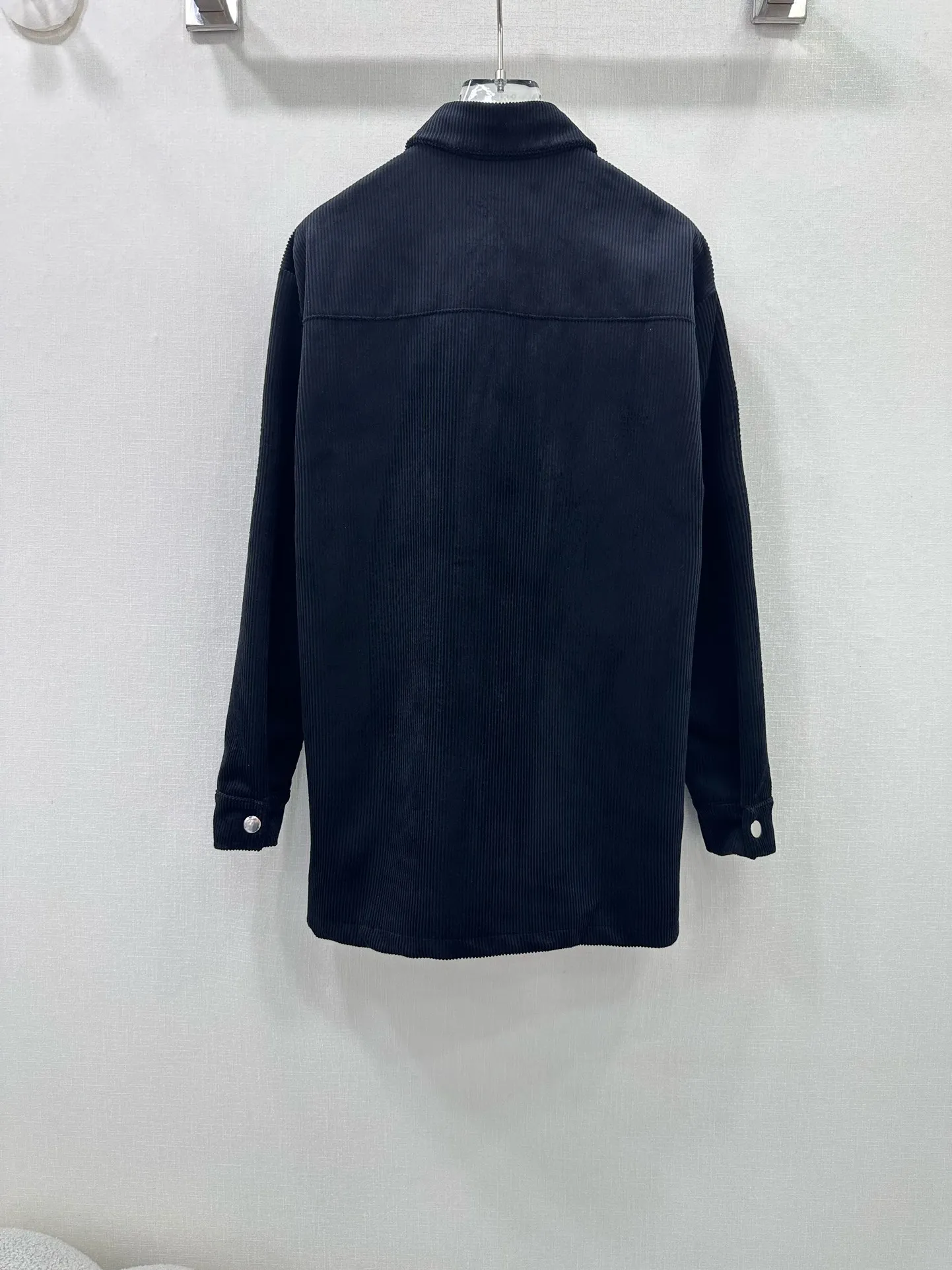 プラダ黒コーデュロイレジャーシャツコート - 画像 (9)