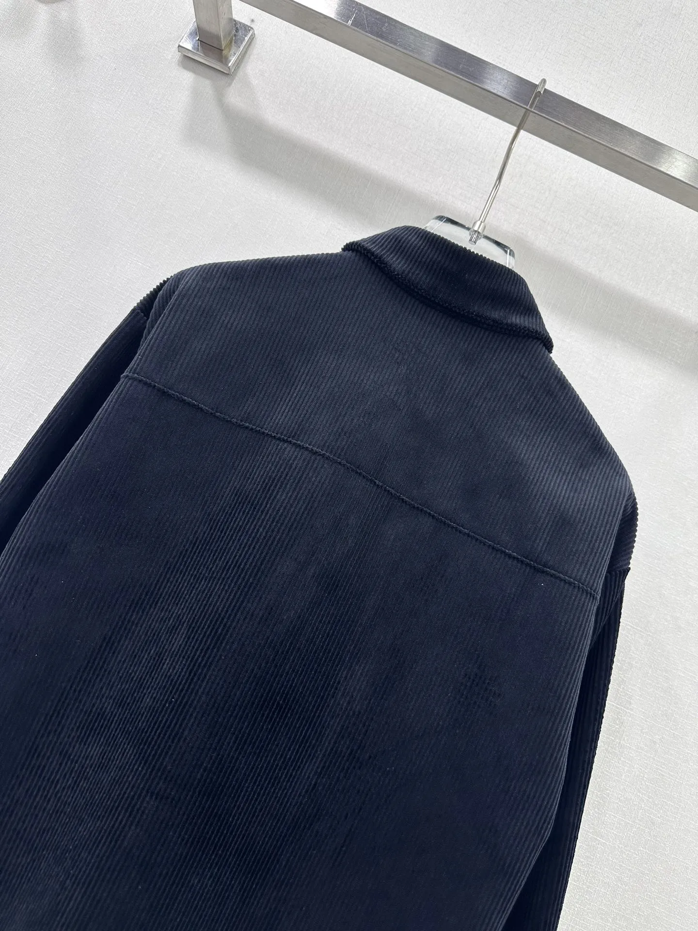 プラダ黒コーデュロイレジャーシャツコート - 画像 (10)