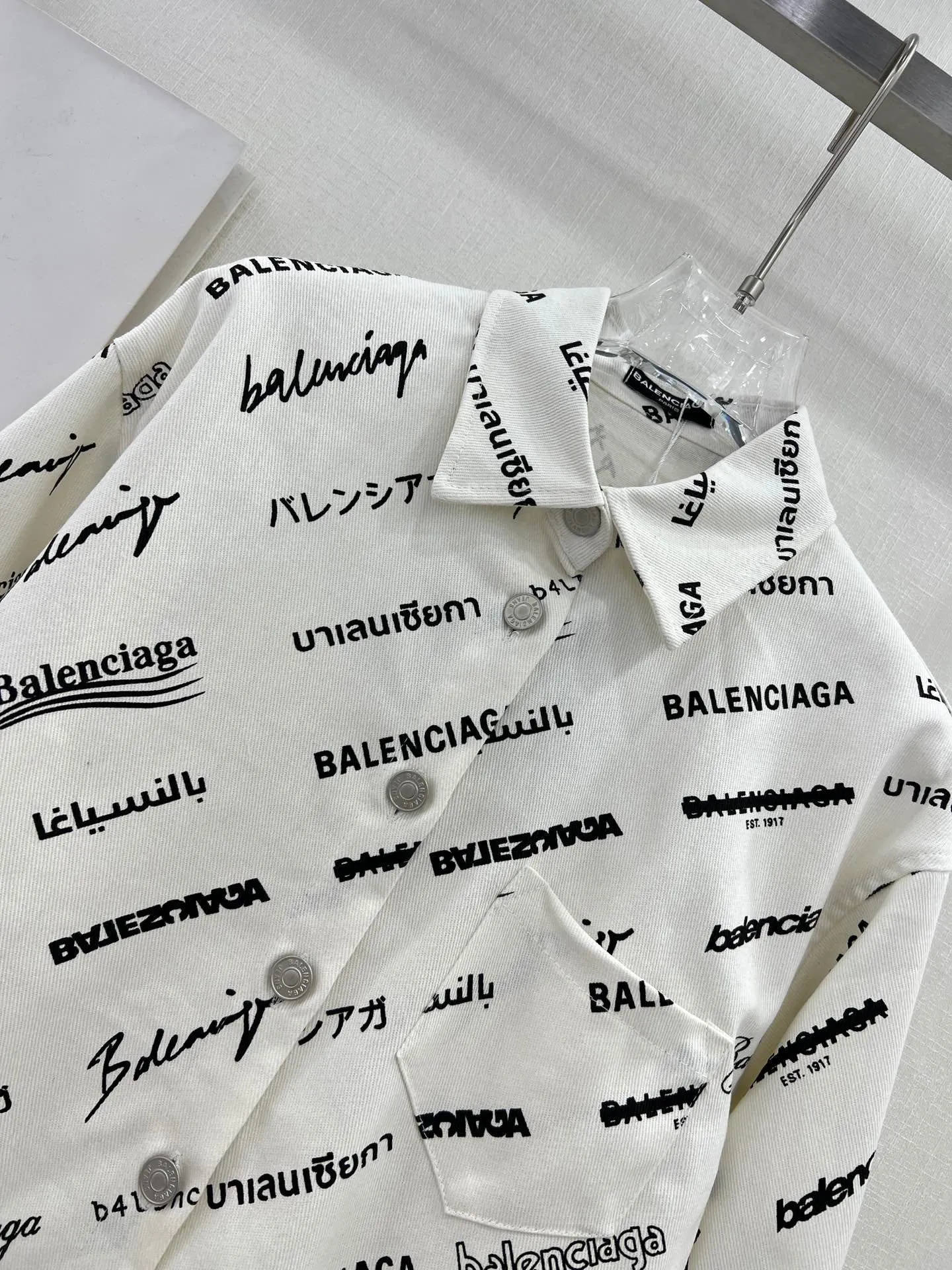 Balenciaga新作青カウボーイシャツユニセックス - 画像 (4)