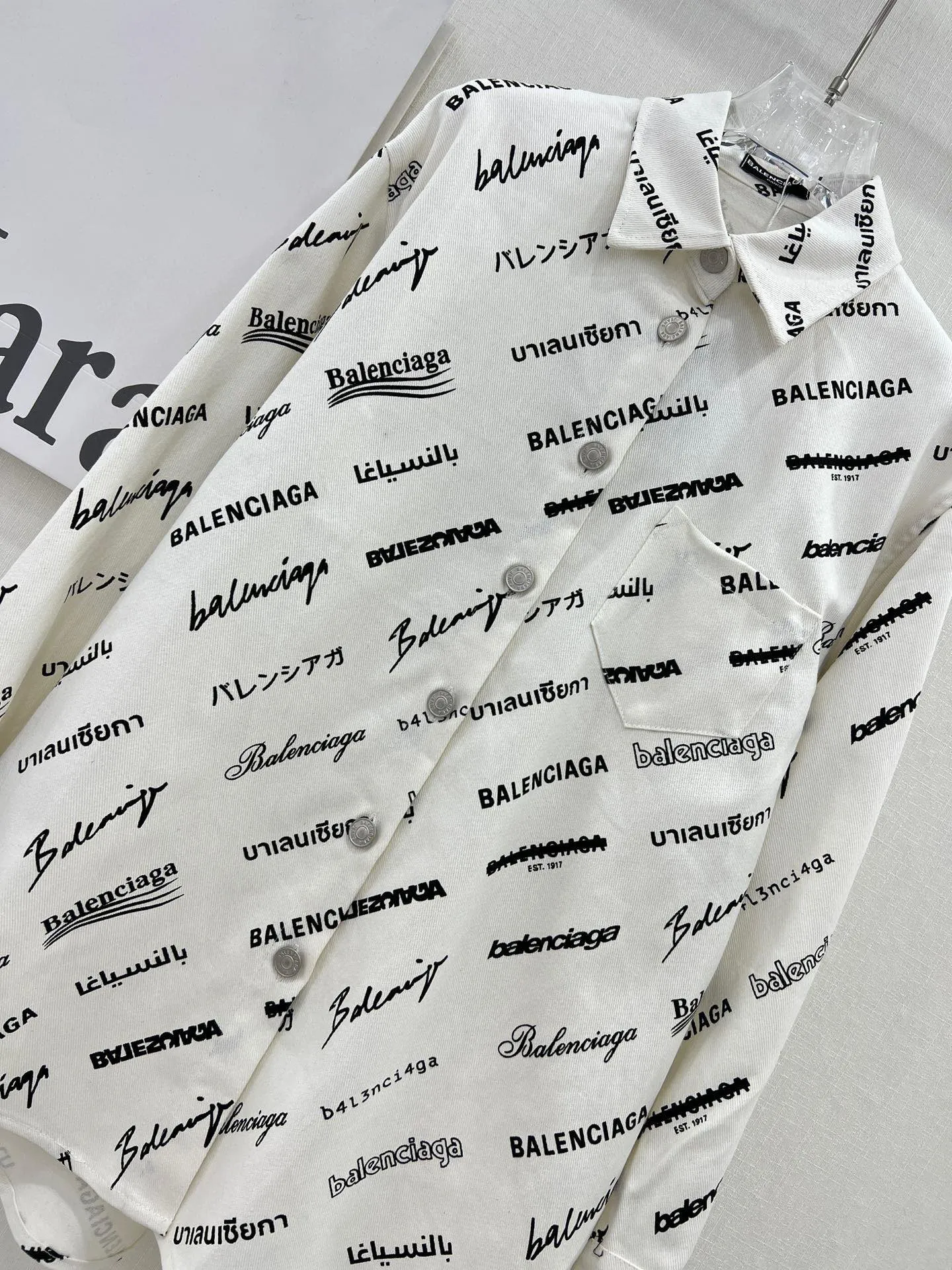 Balenciaga新作青カウボーイシャツユニセックス - 画像 (5)
