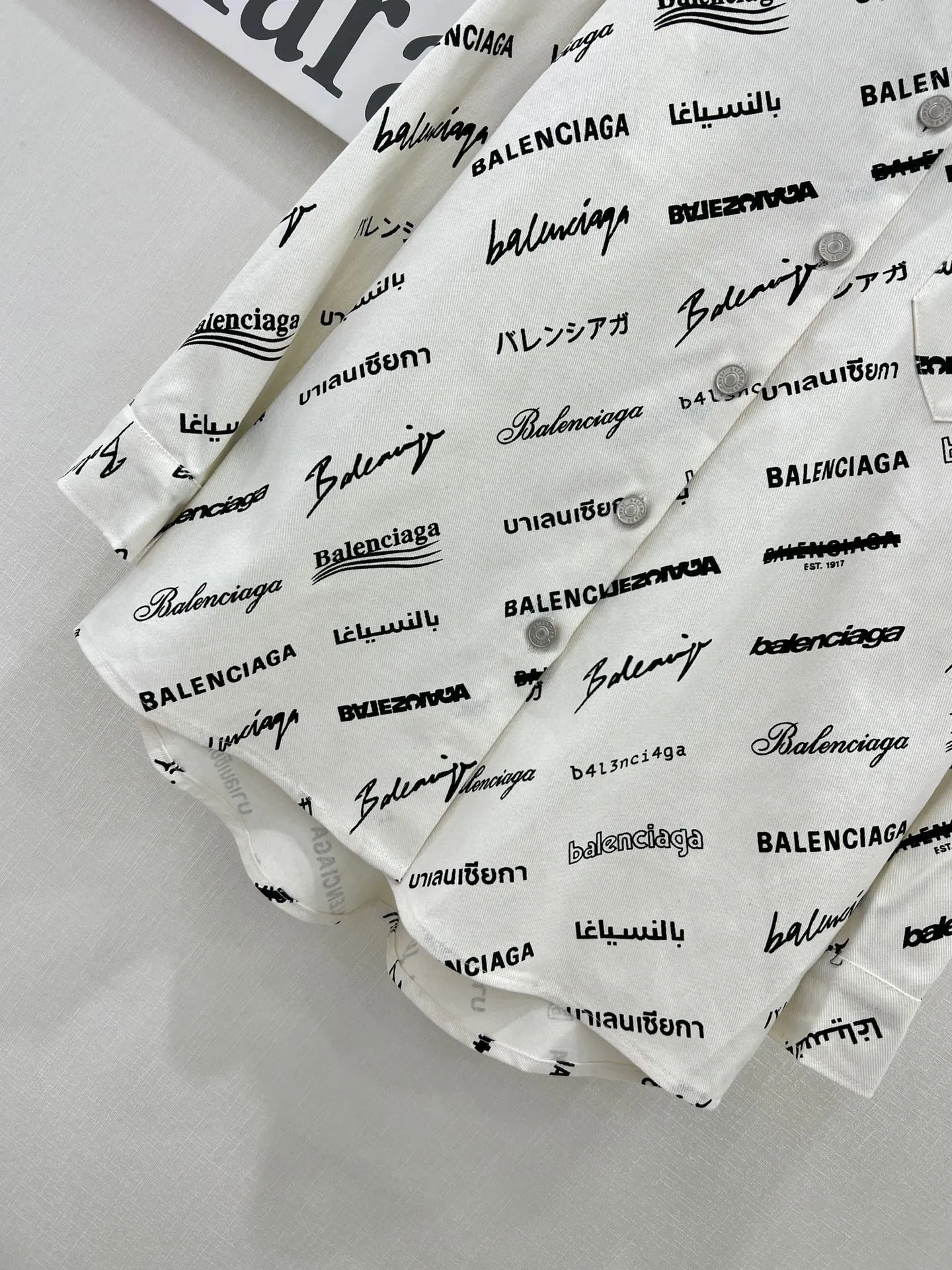 Balenciaga新作青カウボーイシャツユニセックス - 画像 (7)