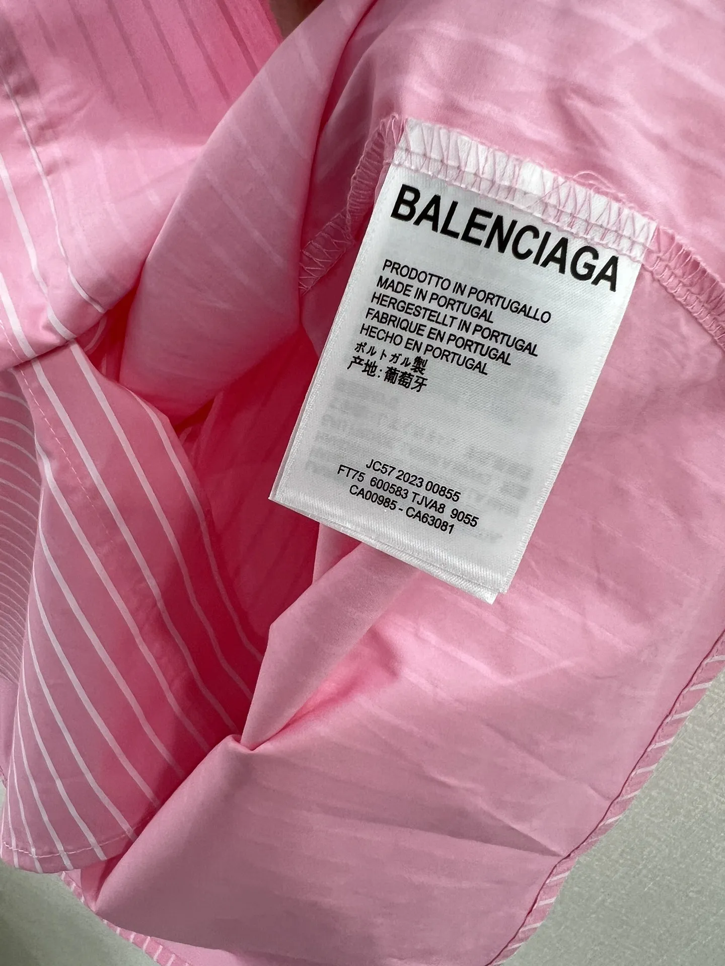 Balenciaga バービーピンクストライプシャツ新作 - 画像 (7)