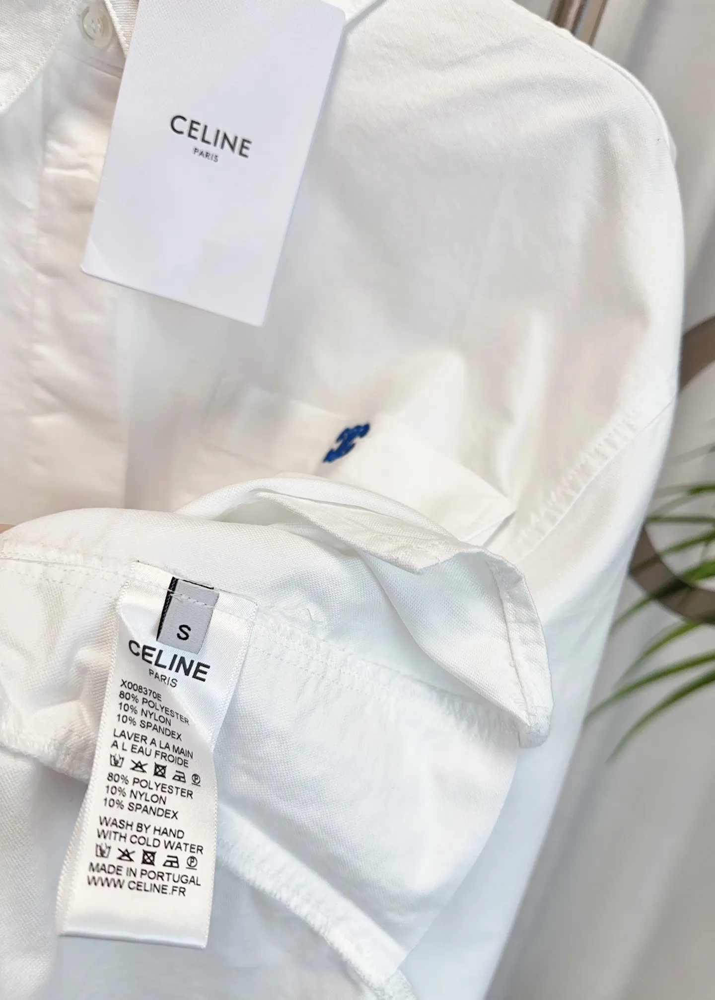 CELINE新作凱旋門刺繍カウボーイシャツ白 - 画像 (10)