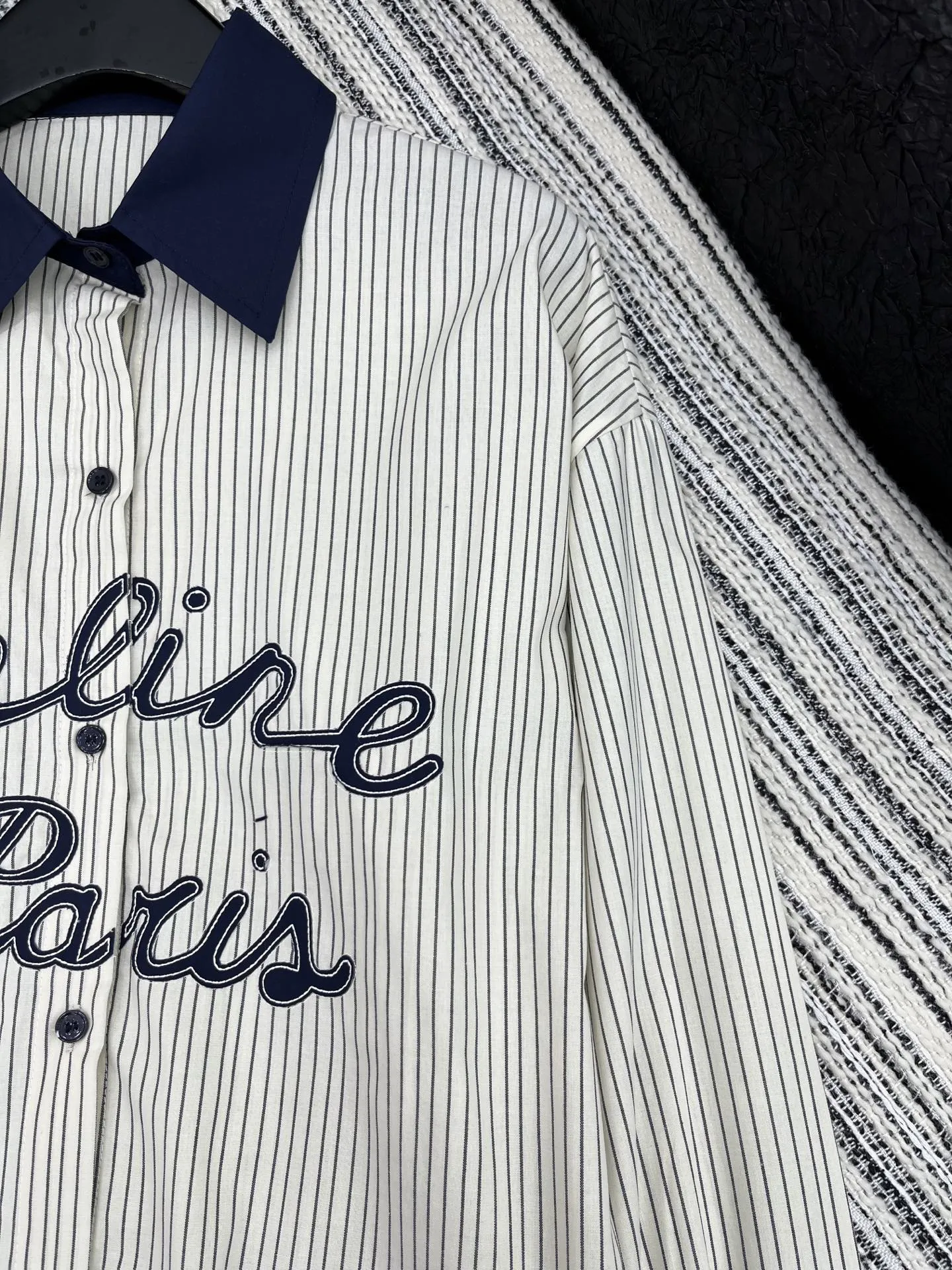 セリーヌパリ青ストライプシャツ新作 - 画像 (4)