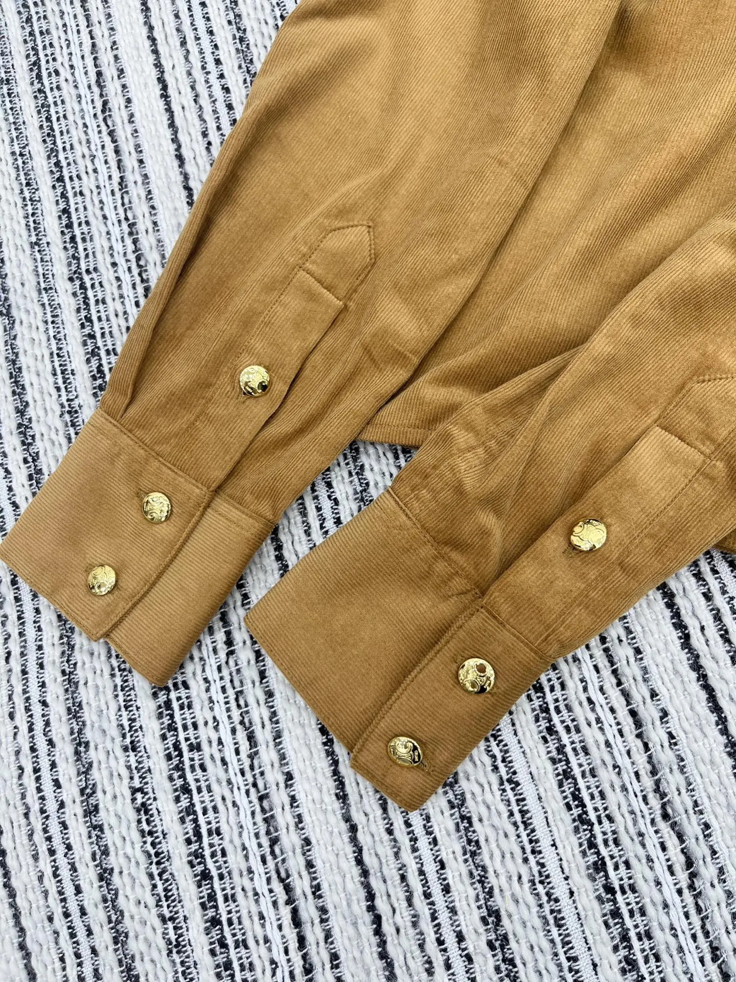 Celi*新作茶色コーデュロイカウボーイシャツ - 画像 (9)