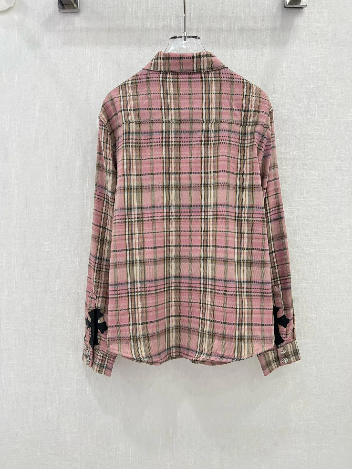chrome hearts新作ピンクチェック柄シャツ - 画像 (10)