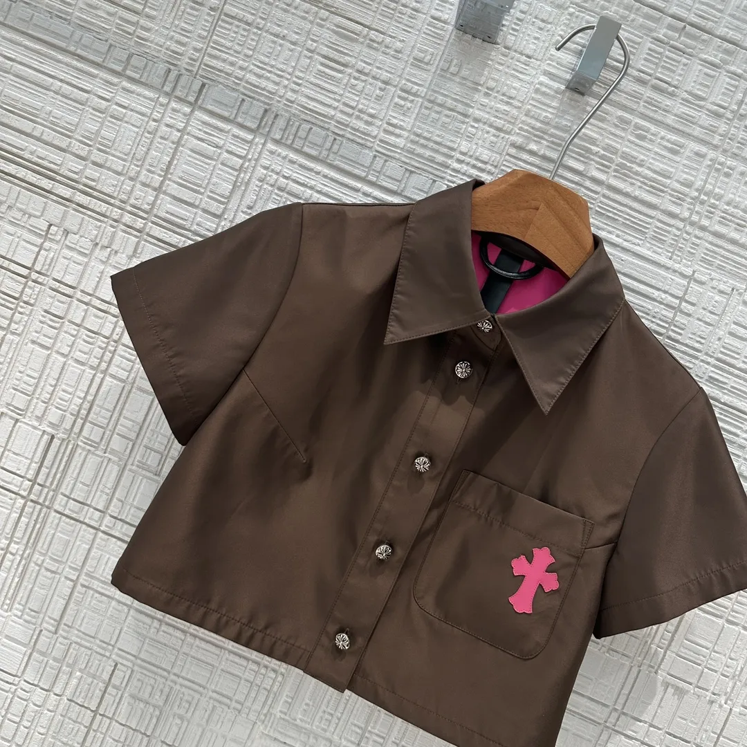 クロスカレッジ新作バービーピンク短いシャツ - 画像 (3)