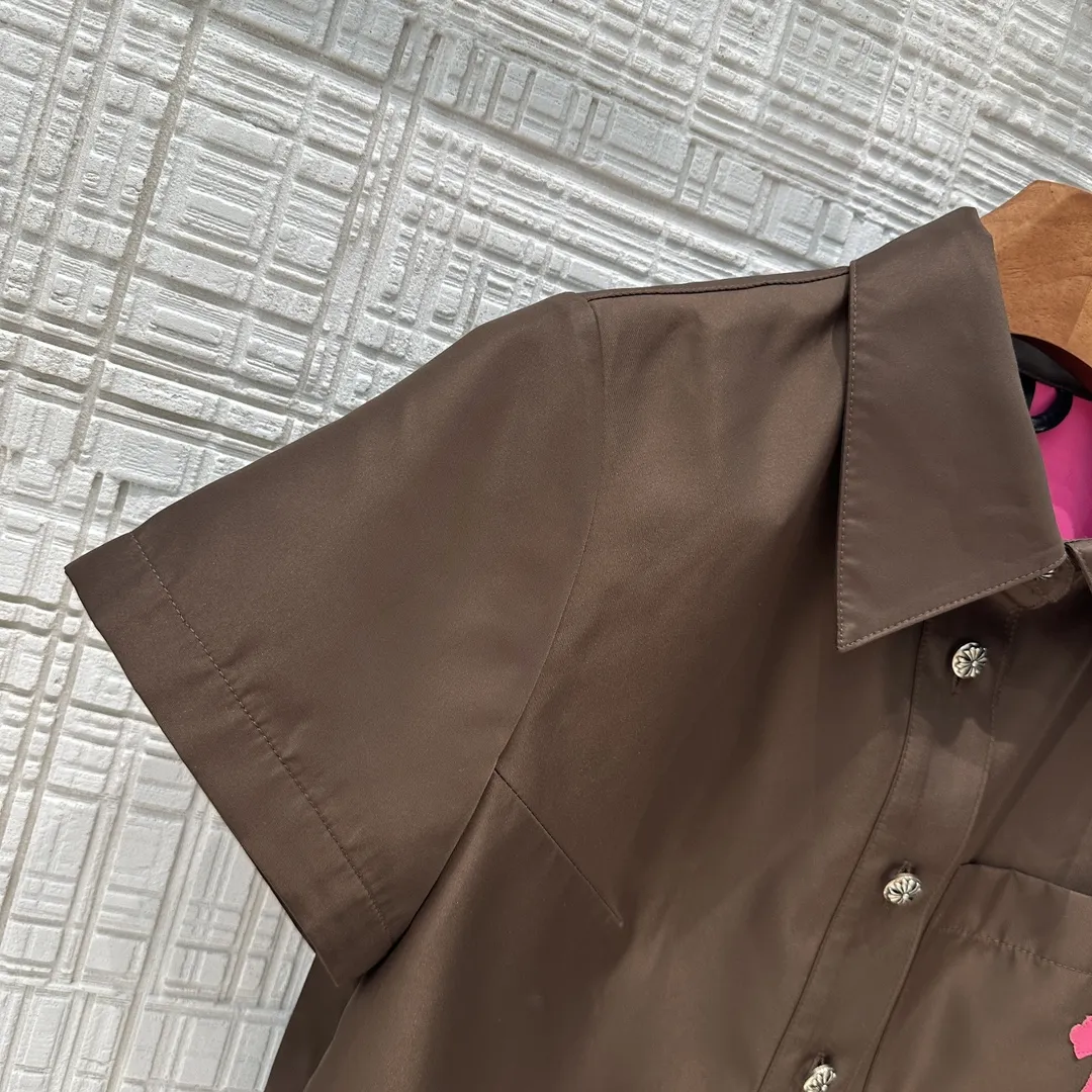 クロスカレッジ新作バービーピンク短いシャツ - 画像 (6)