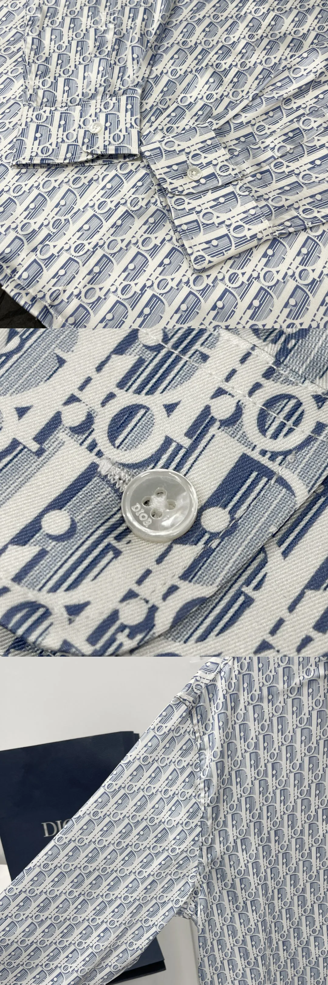 ディオール新作青ジャカード長袖シャツ - 画像 (7)