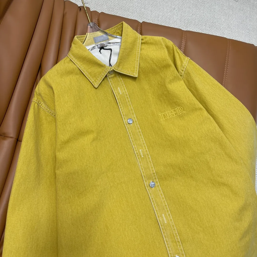 Dior X Stone Island 新作カウボーイシャツコート 黄色 - 画像 (12)