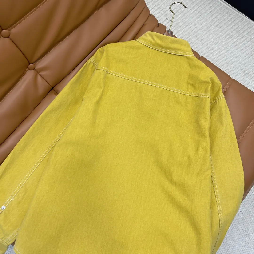 Dior X Stone Island 新作カウボーイシャツコート 黄色 - 画像 (7)