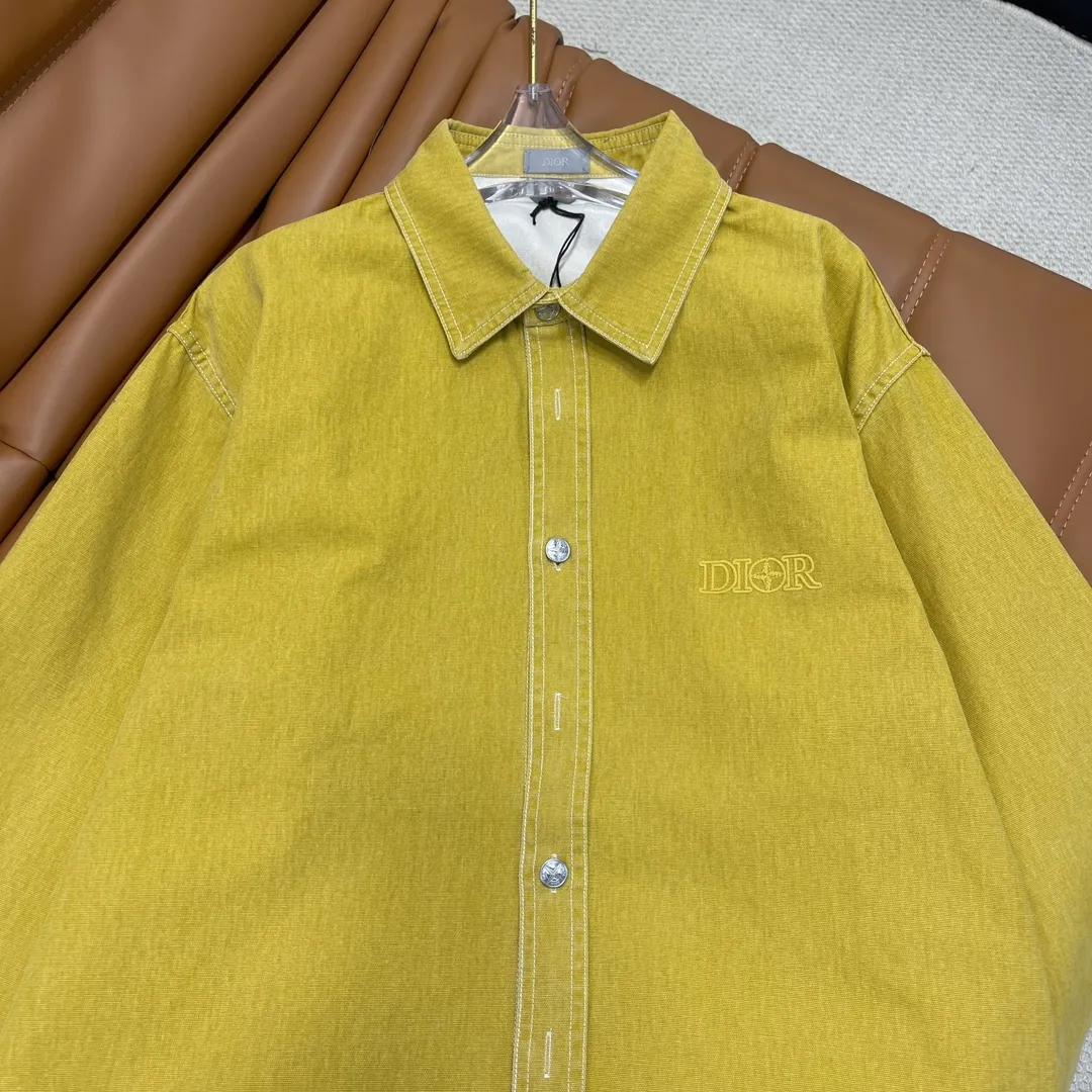 Dior X Stone Island 新作カウボーイシャツコート 黄色 - 画像 (10)