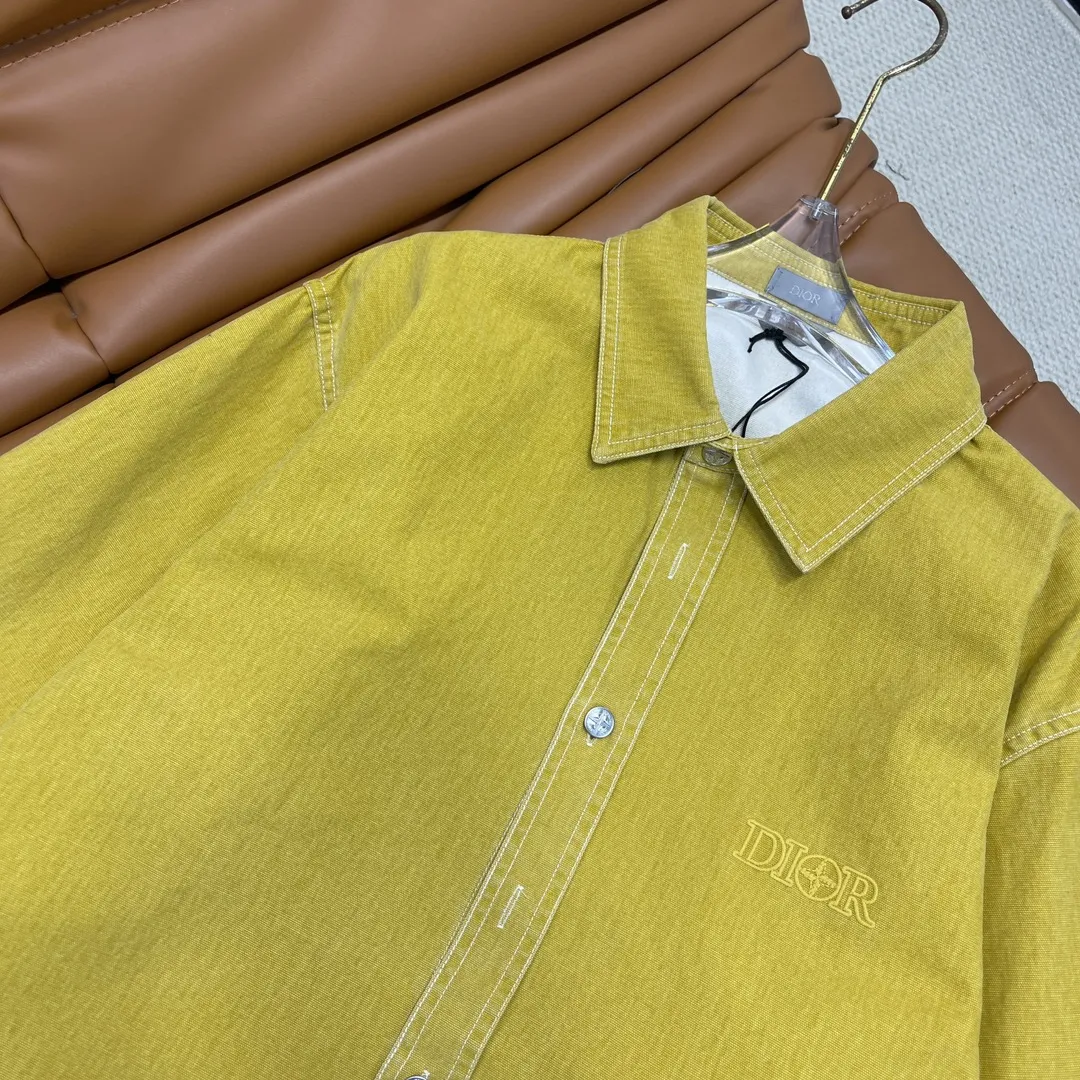 Dior X Stone Island 新作カウボーイシャツコート 黄色 - 画像 (11)