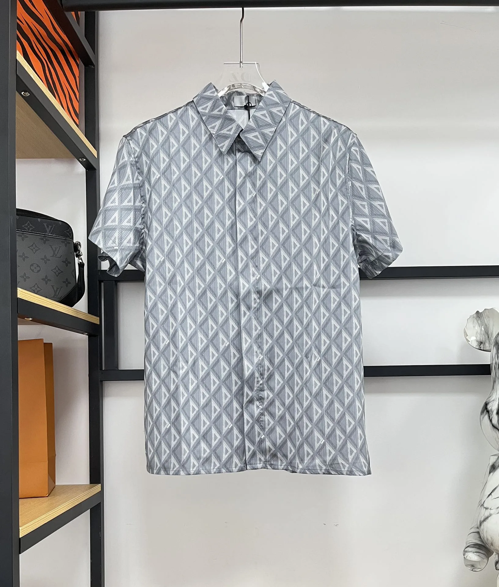 Christian Dior アルファベット印刷シルクセット青 - 画像 (3)