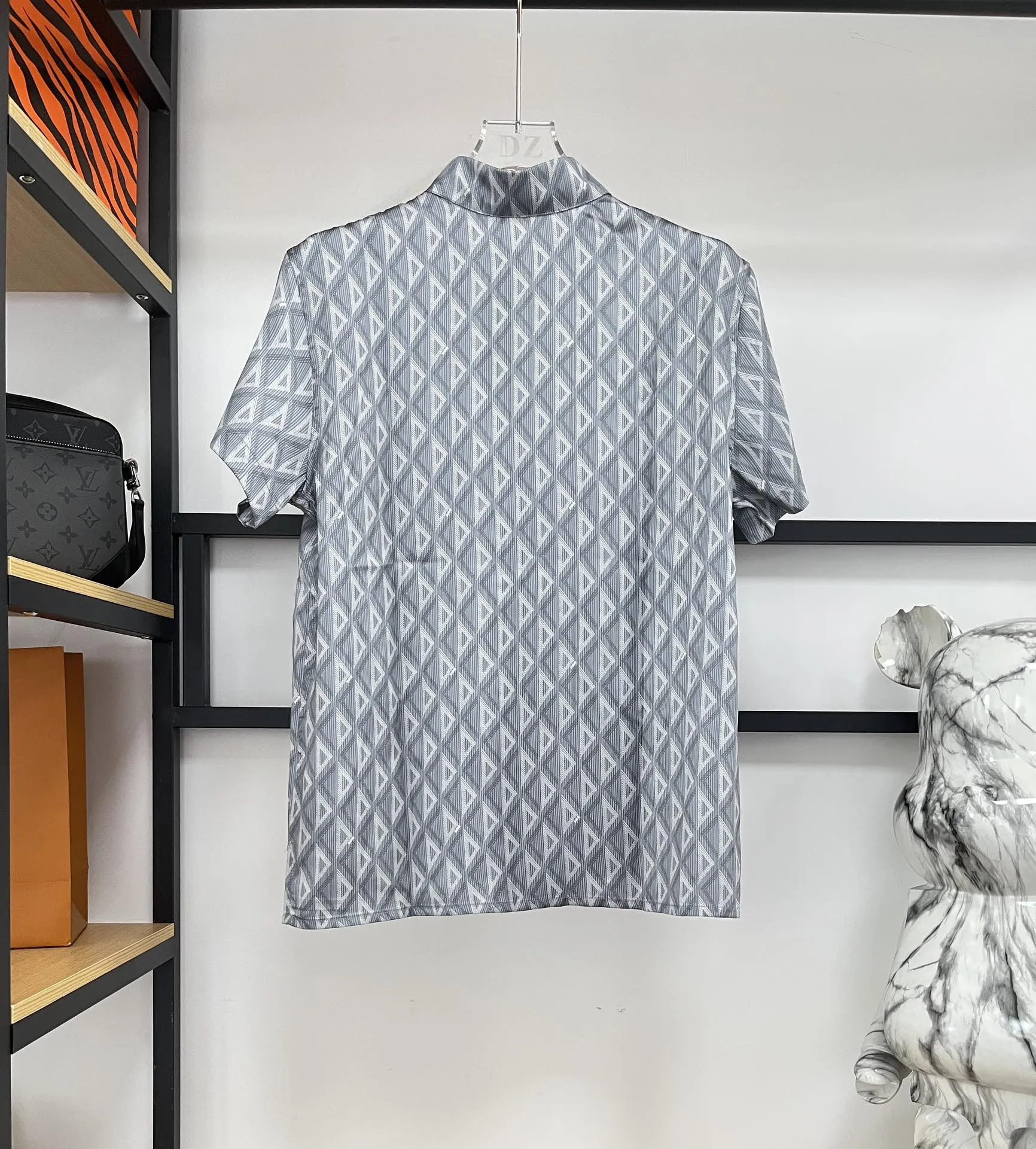 Christian Dior アルファベット印刷シルクセット青 - 画像 (4)