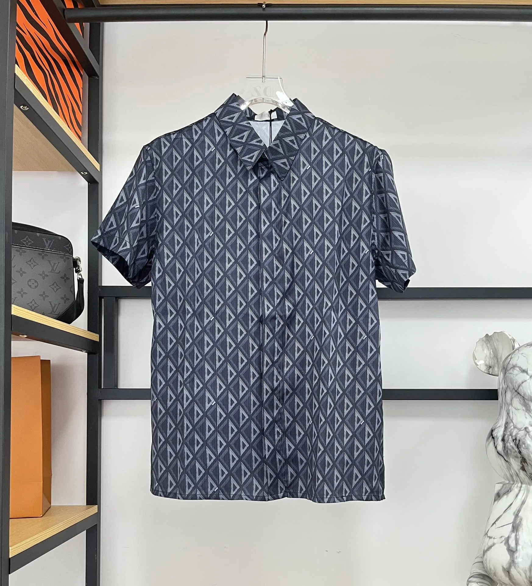 Christian Dior アルファベット印刷シルクセット青 - 画像 (5)