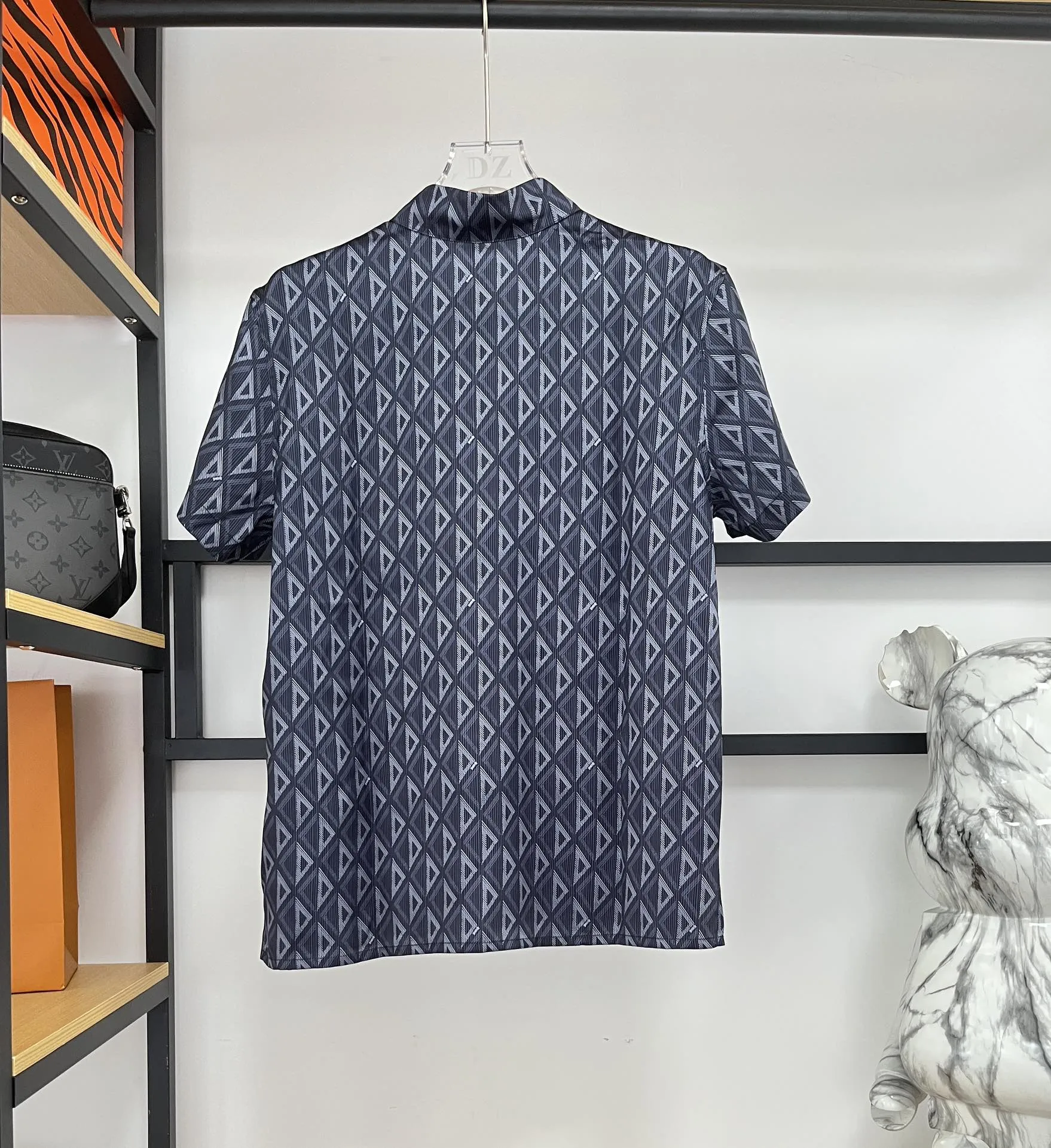 Christian Dior アルファベット印刷シルクセット青 - 画像 (6)