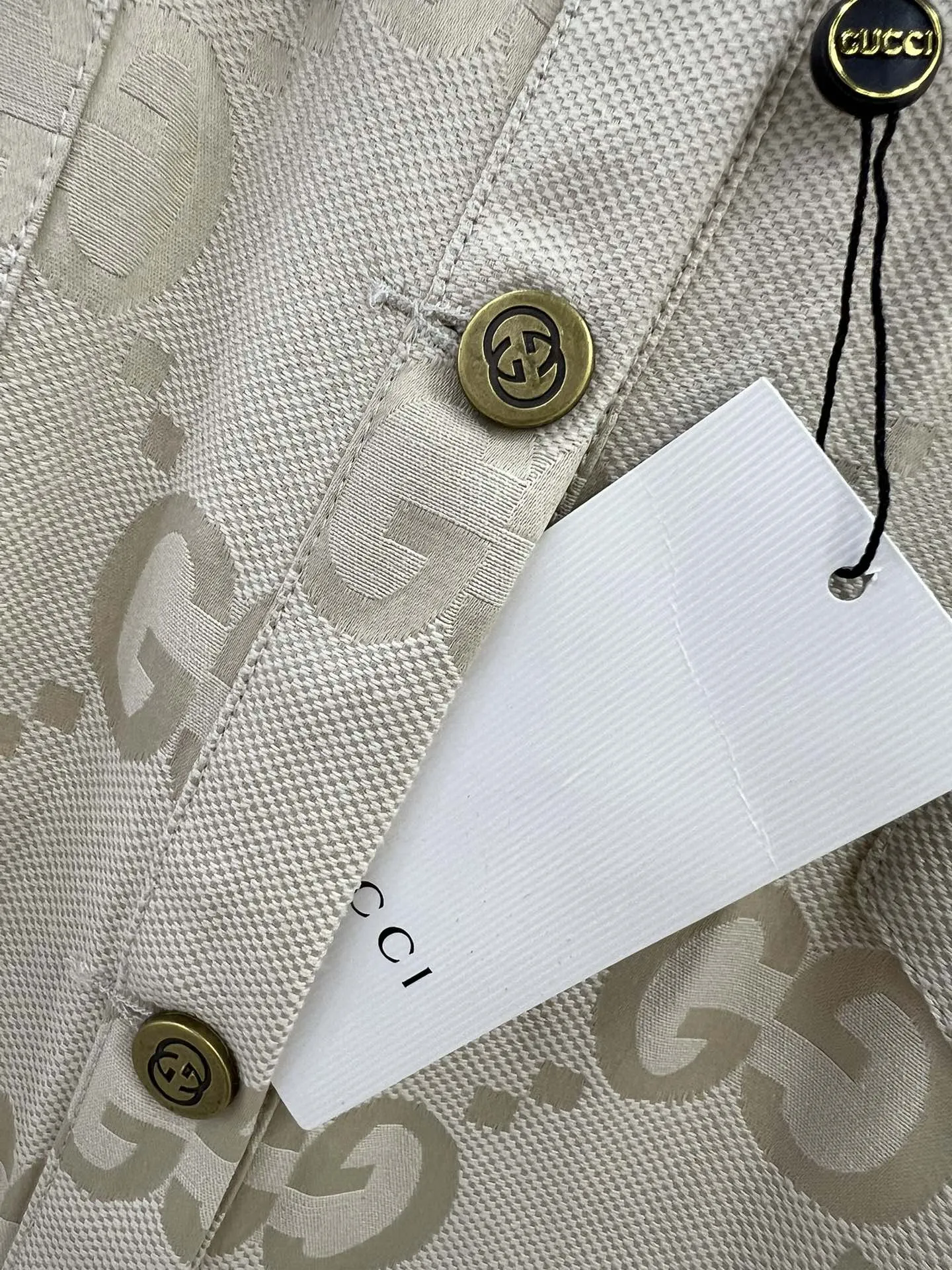 GUCCI新作青ジャカードシャツSML - 画像 (5)