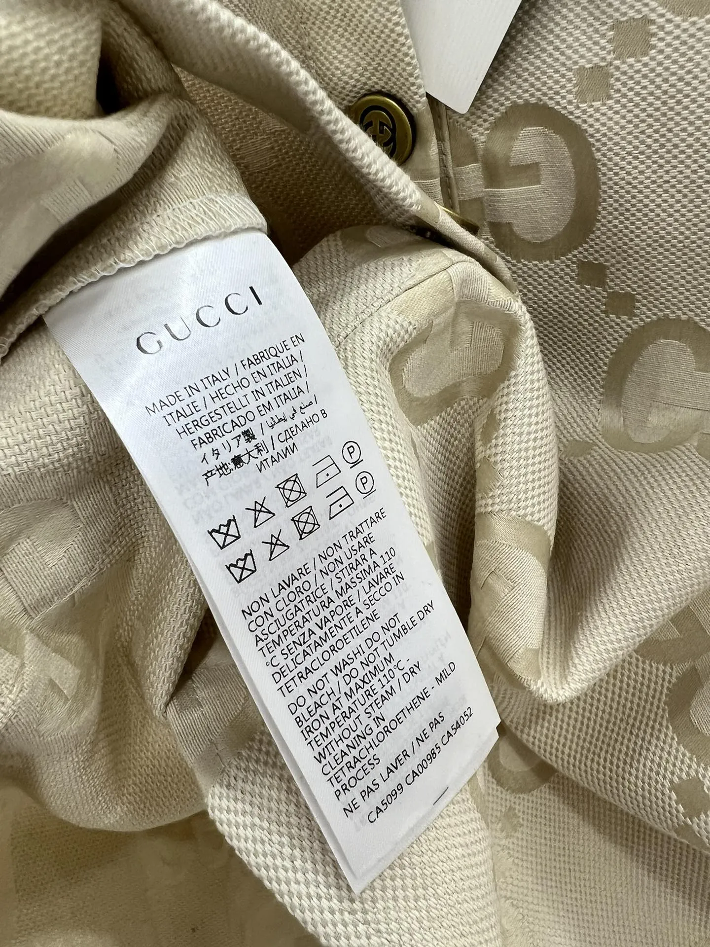 GUCCI新作青ジャカードシャツSML - 画像 (8)