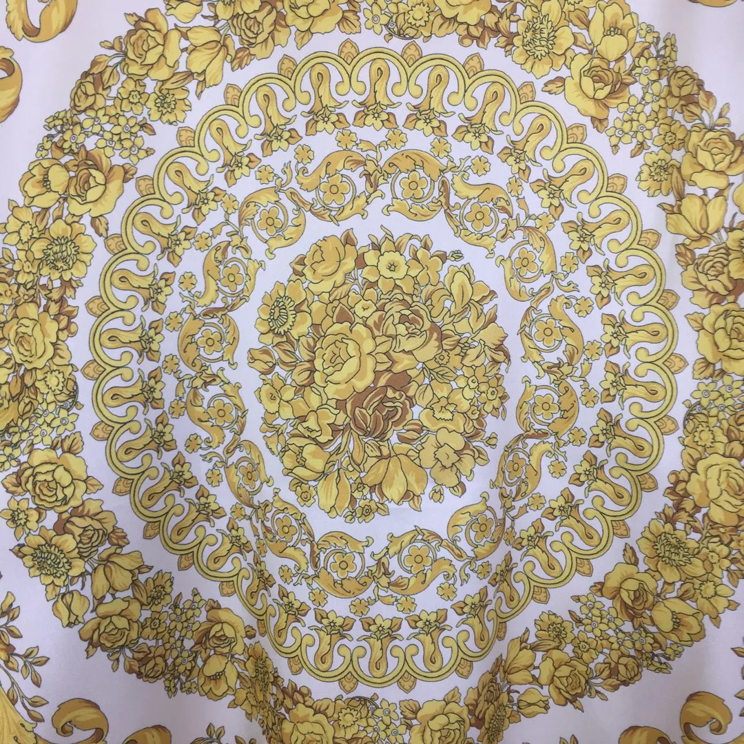 Versace新作レースシルクシャツ青アルファベット - 画像 (8)