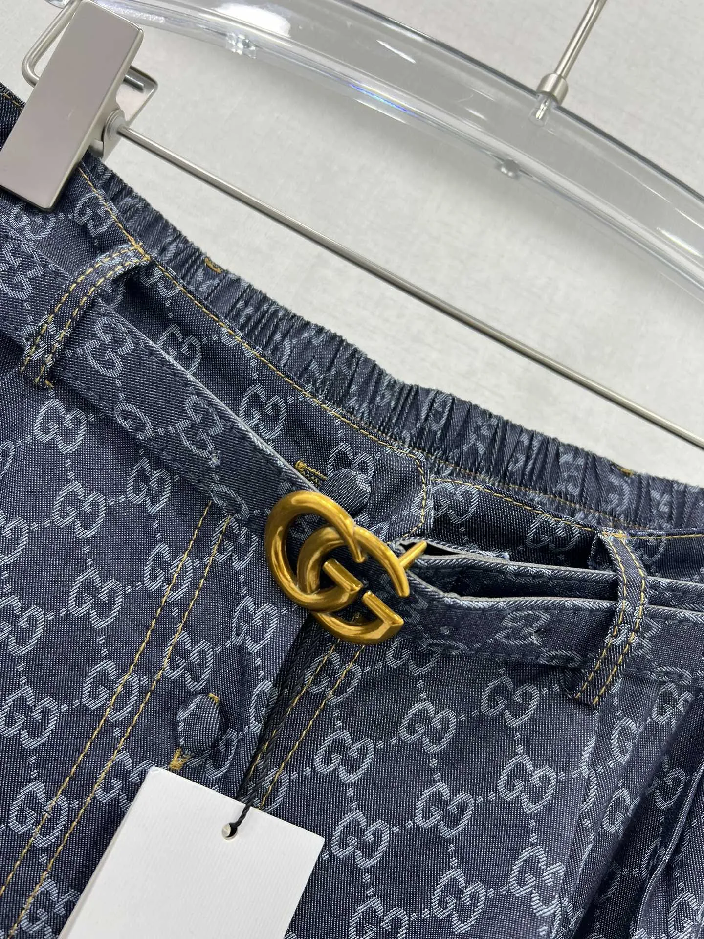 GUCCI 2024春夏ブルーデニムハーフスカート - 画像 (3)