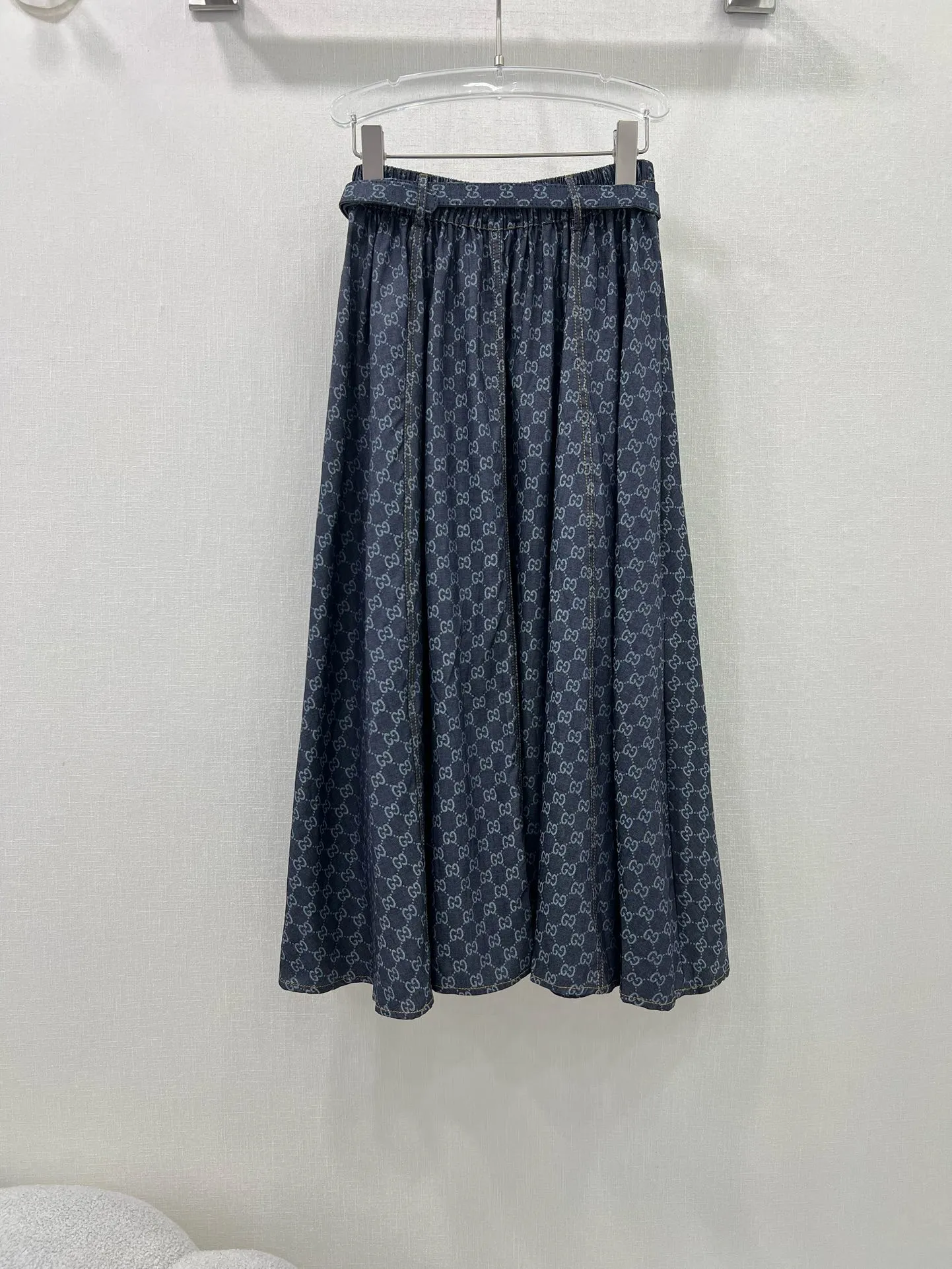 GUCCI 2024春夏ブルーデニムハーフスカート - 画像 (9)