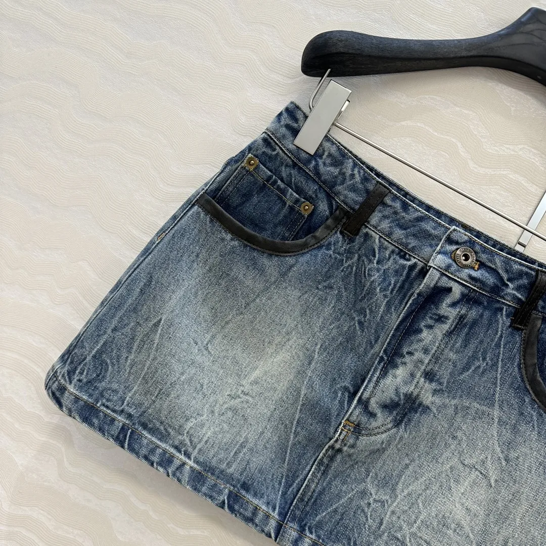 Miu Miu ブルー デニムミニスカート - 画像 (4)