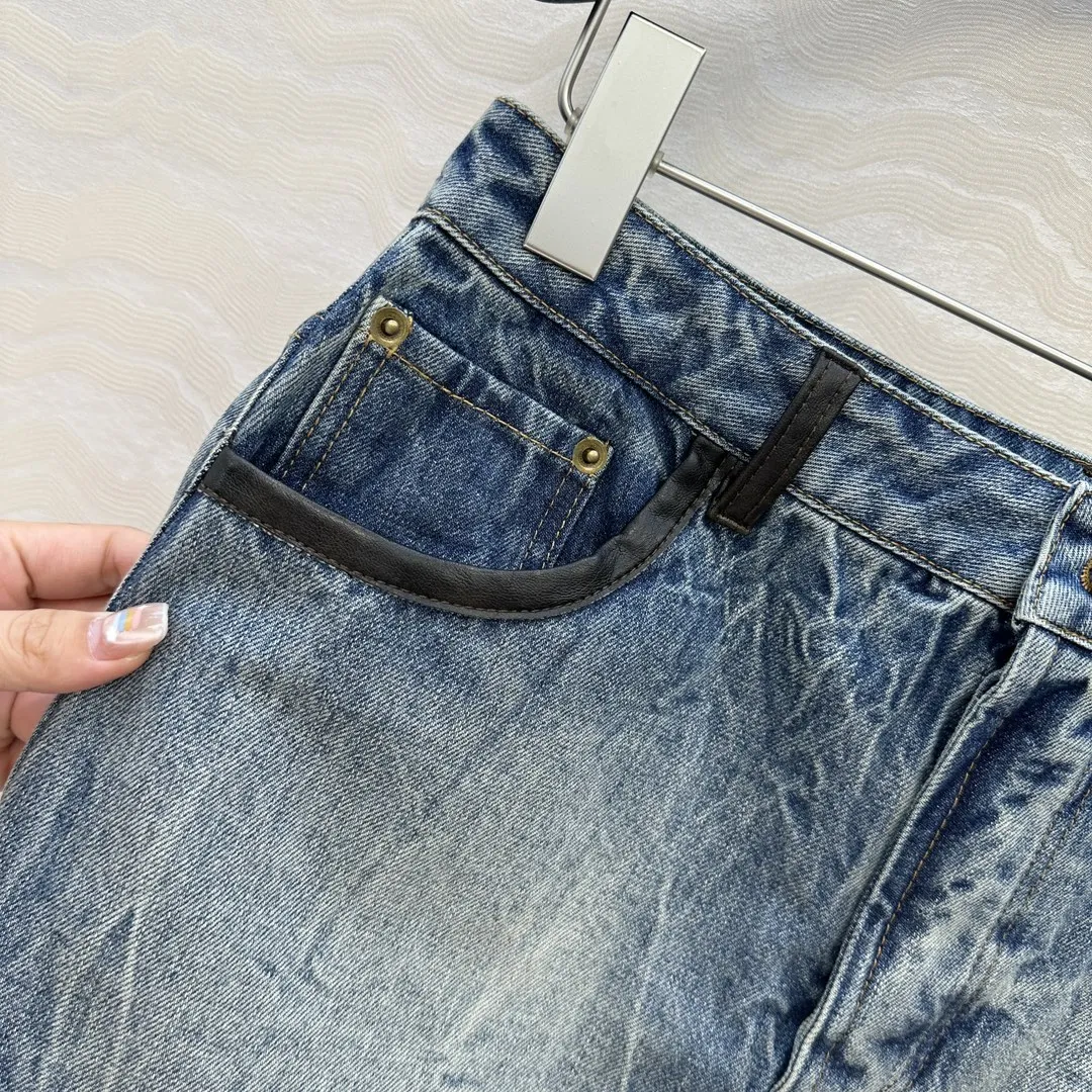 Miu Miu ブルー デニムミニスカート - 画像 (6)