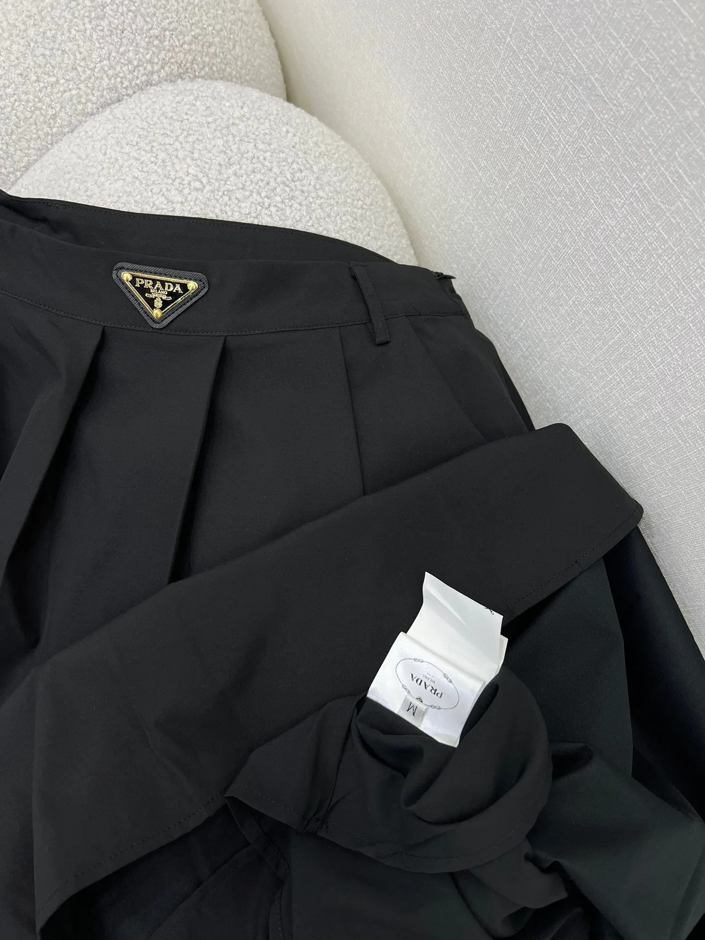 PRADA 2024年春夏スカート ブラック Aラインスタイル - 画像 (8)