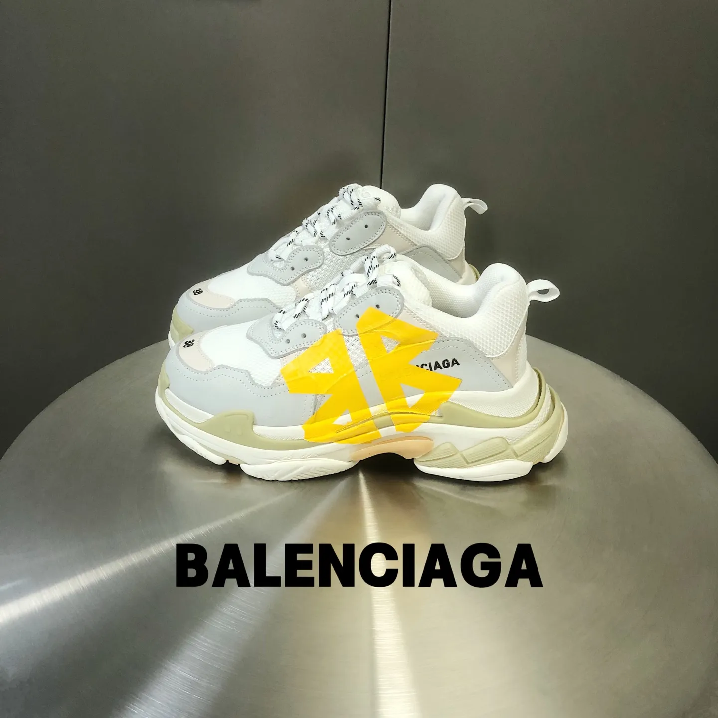 Balenciaga Triple S ホワイトイエロー老舗靴 - 画像 (4)