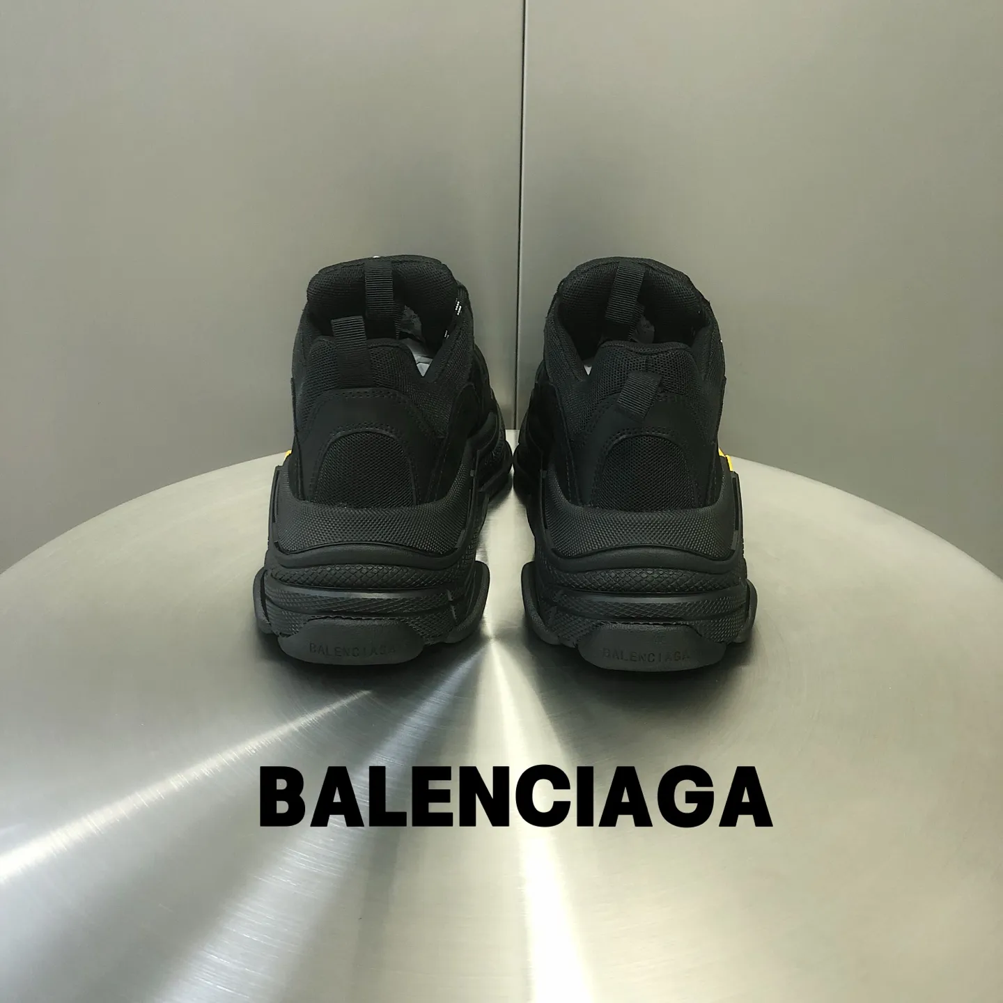 Balenciaga Triple S ブラックイエロー老舗靴 - 画像 (7)